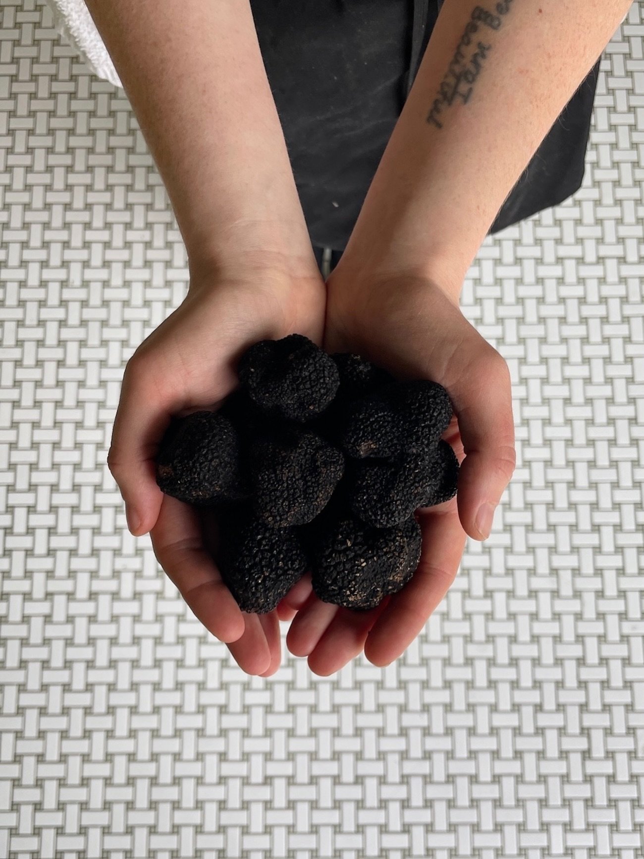 Summer black truffles, hailing from Sarrion, Spain in-the-house until they&rsquo;re not. 

Add on to your raviole while supplies last 🤠