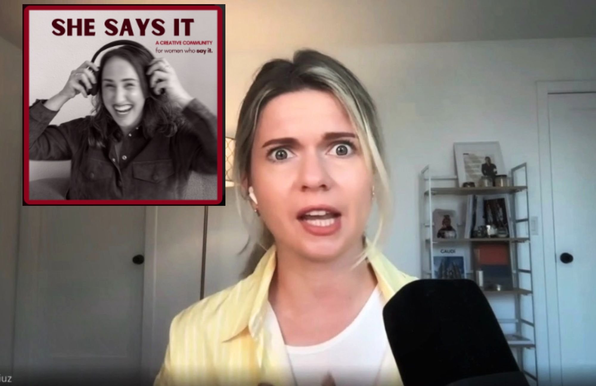 Kate Ziuz guest on She Says It Podcast with Madeline Sargent — episode on the mechanics of presence, confident visibility, and how women can stop being overlooked