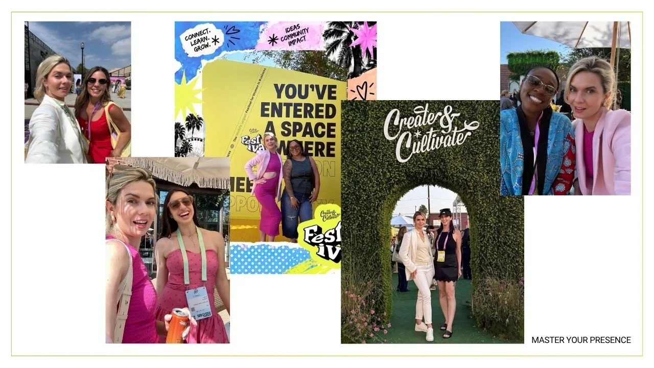Kate Ziuz with fellow founders and entrepreneurs at the Create & Cultivate 2026 festival in Los Angeles