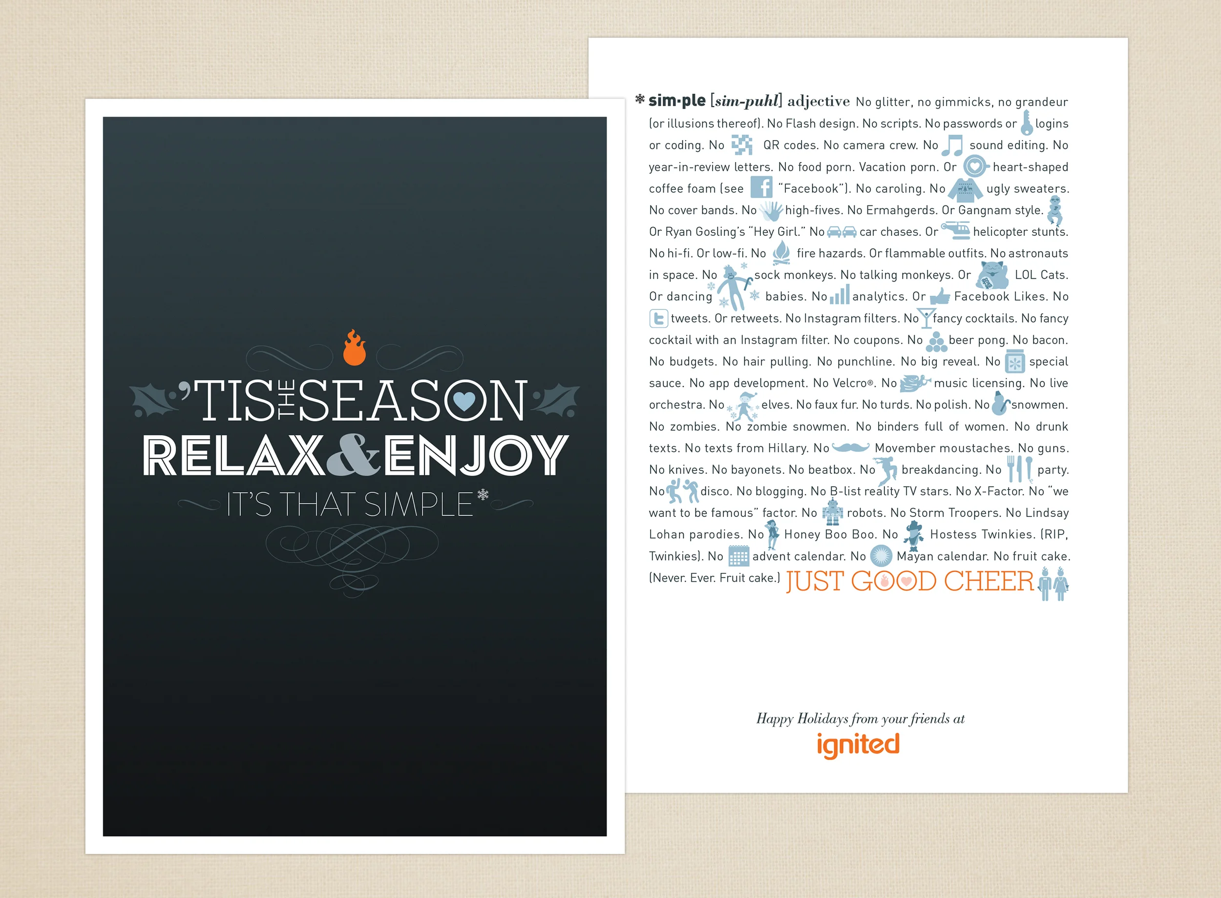 Ignited Holiday Card