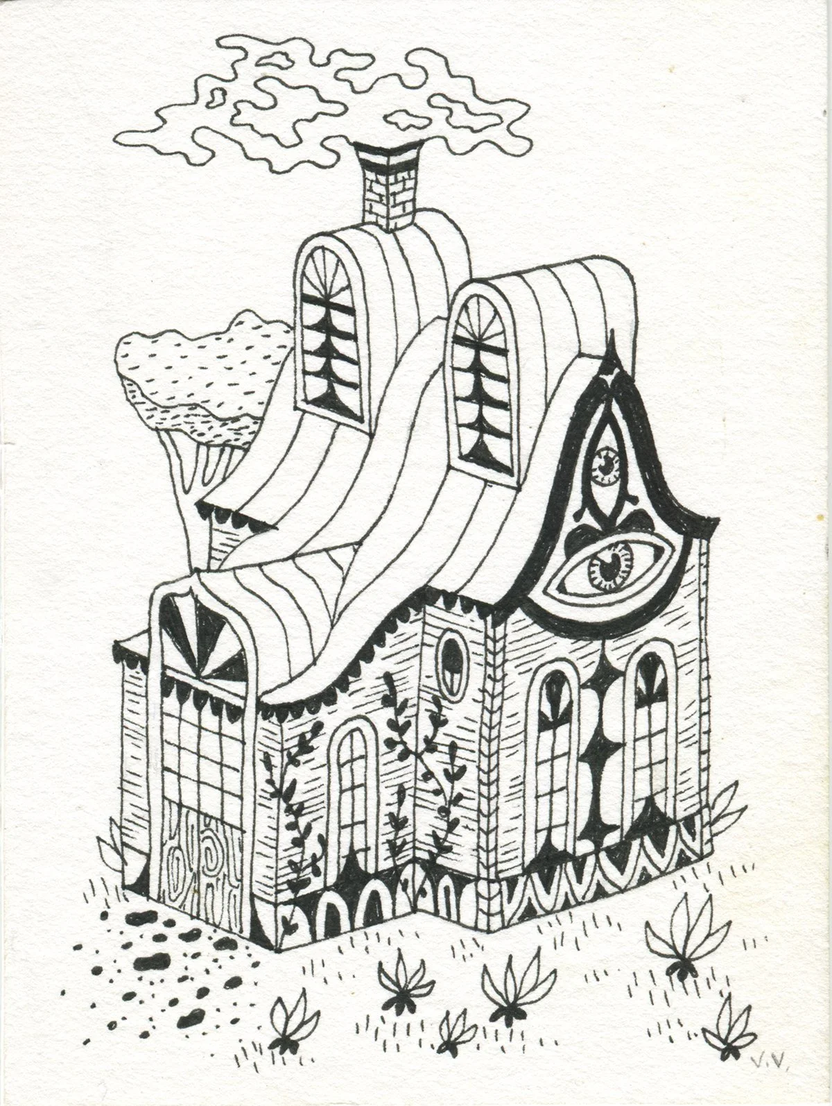 Tiny House Drawing