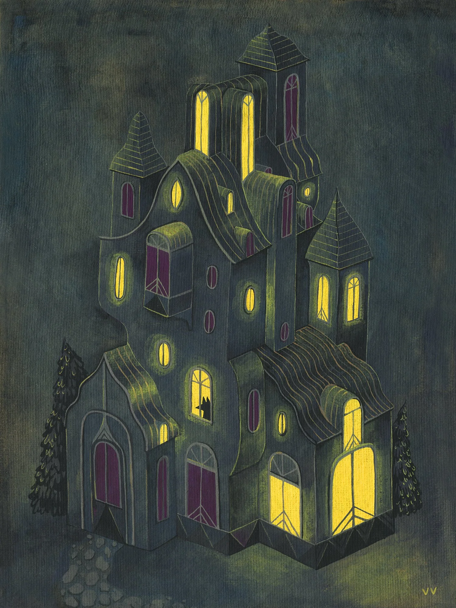 Gloria's House Print