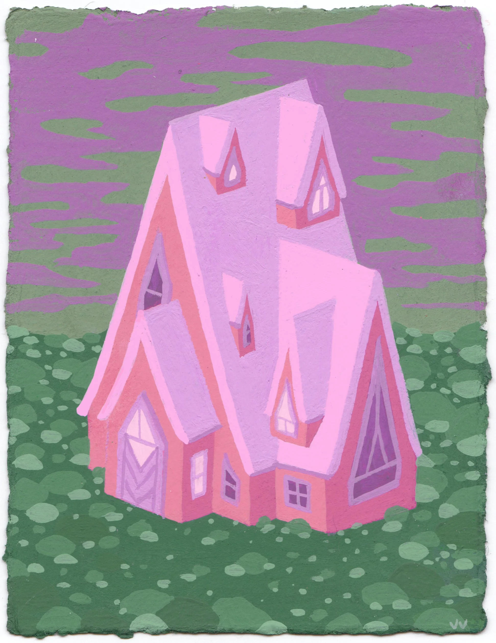 Mauve House - Original Painting