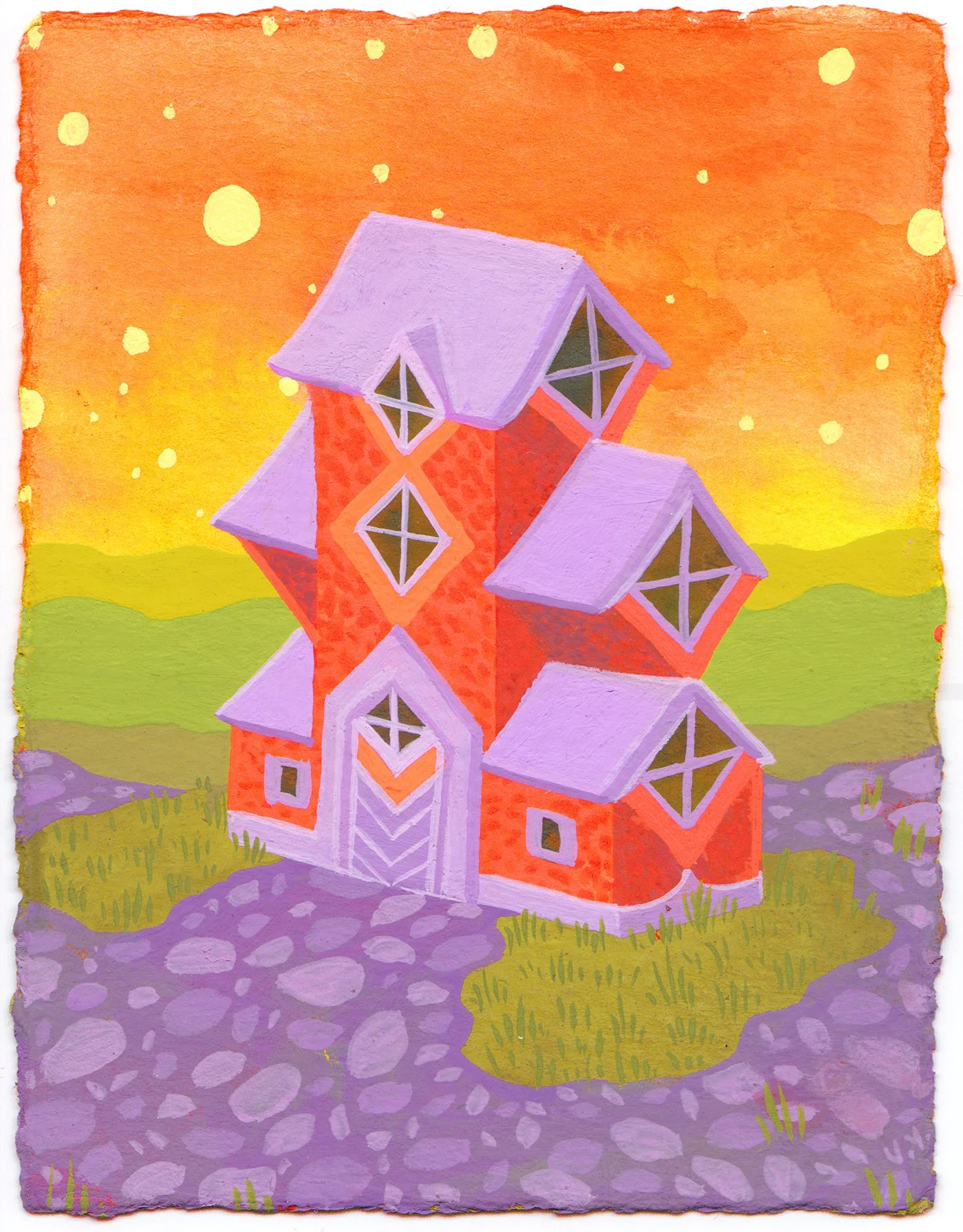 Red House - Original Painting