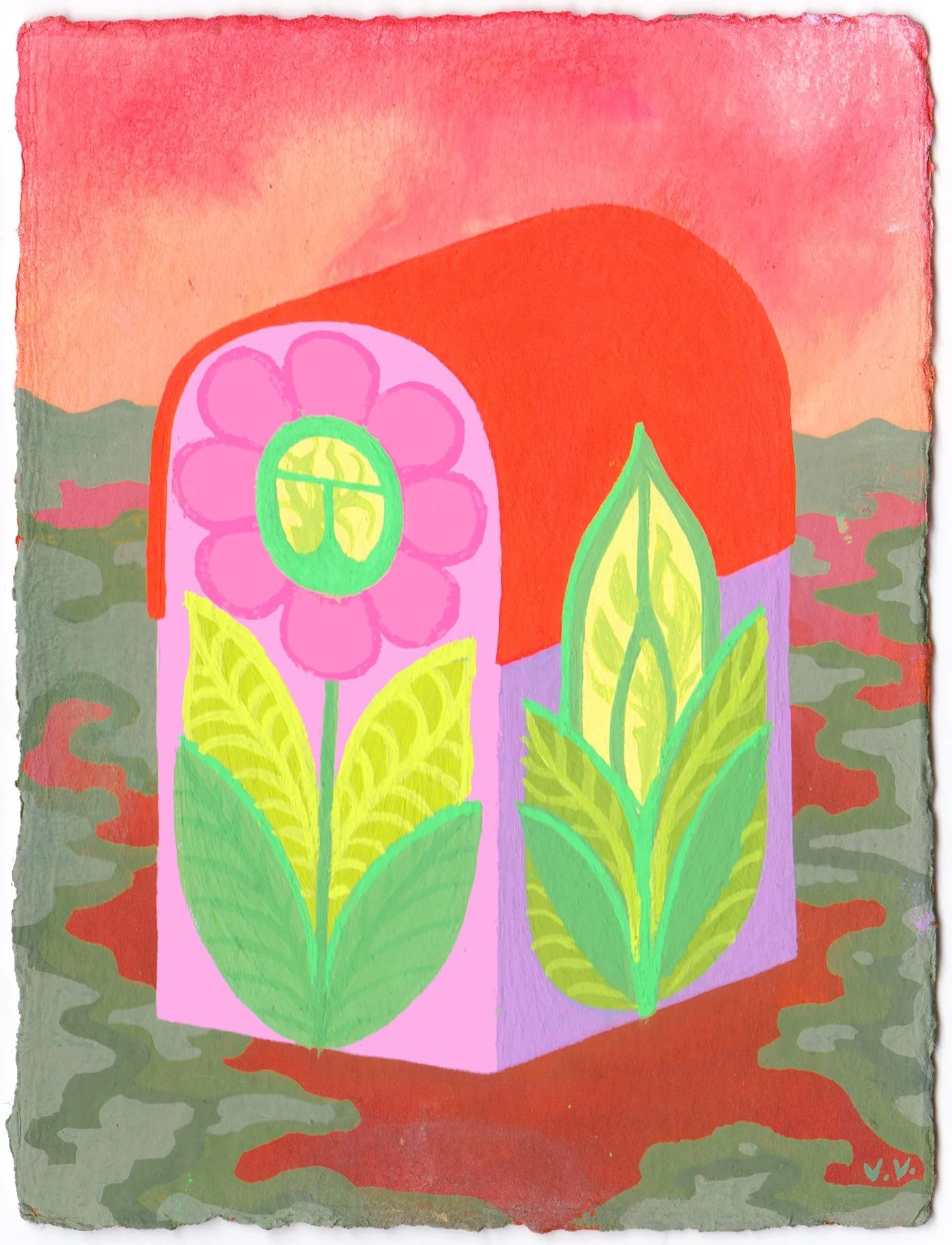 Daisy House - Original Painting