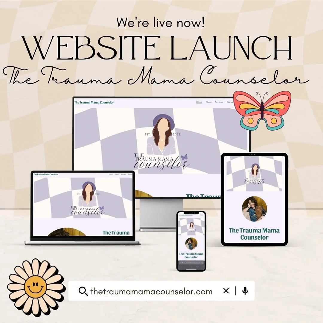 The Trauma Mama Counselor website is now officially live! 

A blog, a shop with exclusive merch &amp; more! ✨🫶🏻😊

Visit here ➡️ thetraumamamacounselor.com (link in bio)

#counseling #traumamama #thetraumamamacounselor #counselor #trauma #crisis #t