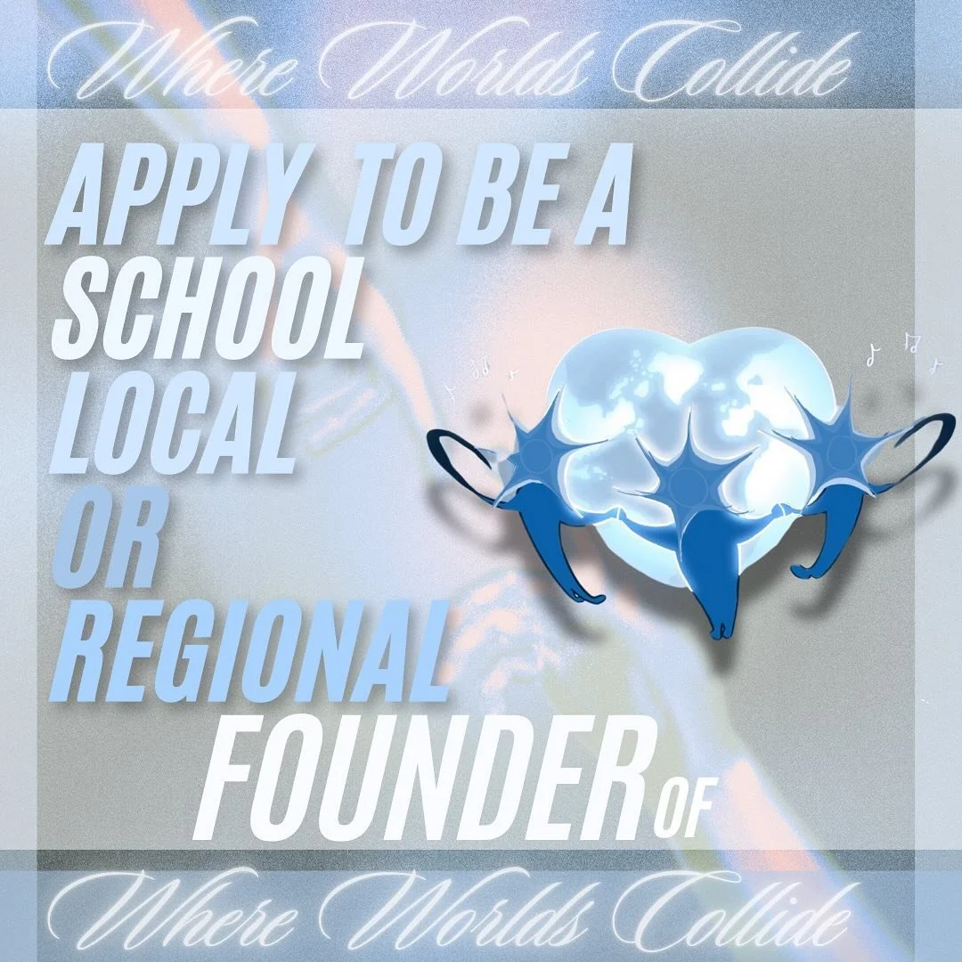 🔹Looking for something to do? Initiatives to start?

Become a branch FOUNDER and join the Where Worlds Collide Chapter Department today! Join a network of ambitious individuals, passionate about the worlds of arts &amp; emotional wellbeing.

All app