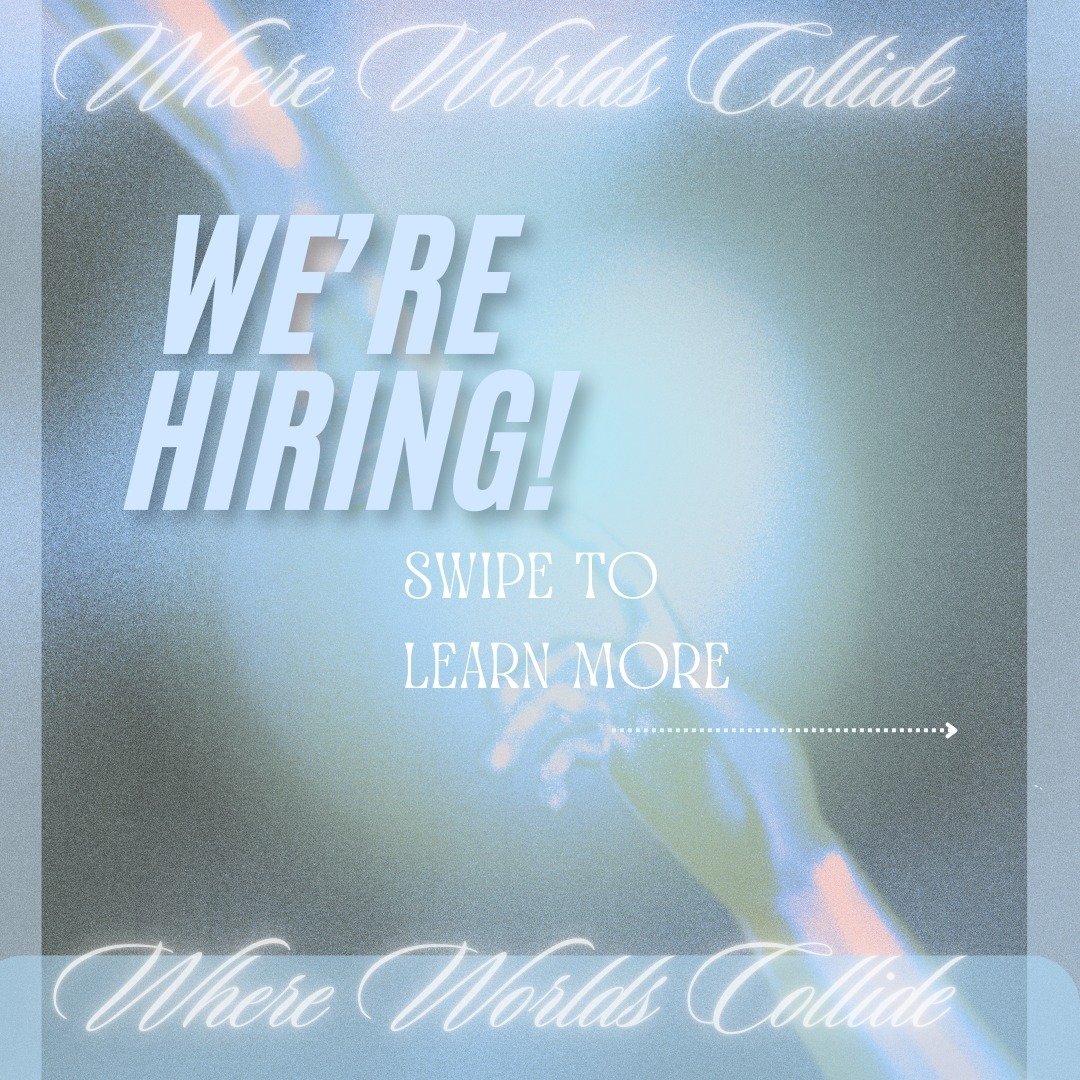 Apply now to the Where World's Collide team! 

Swipe through to view available positions, and scan the QR code for access to the applications/general information sheets. The same documents can be found in the WWC linktree, which is located in our pro