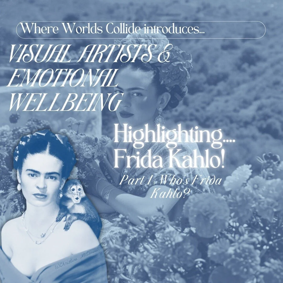 Next up in our Visual Artists &amp; Emotional Wellbeing series is Frida Kahlo!

Frida Kahlo is one of Mexico's greatest artists, widely known for her specialty in portrait artistry and use of illustrative symbolism in portraying her own mental health