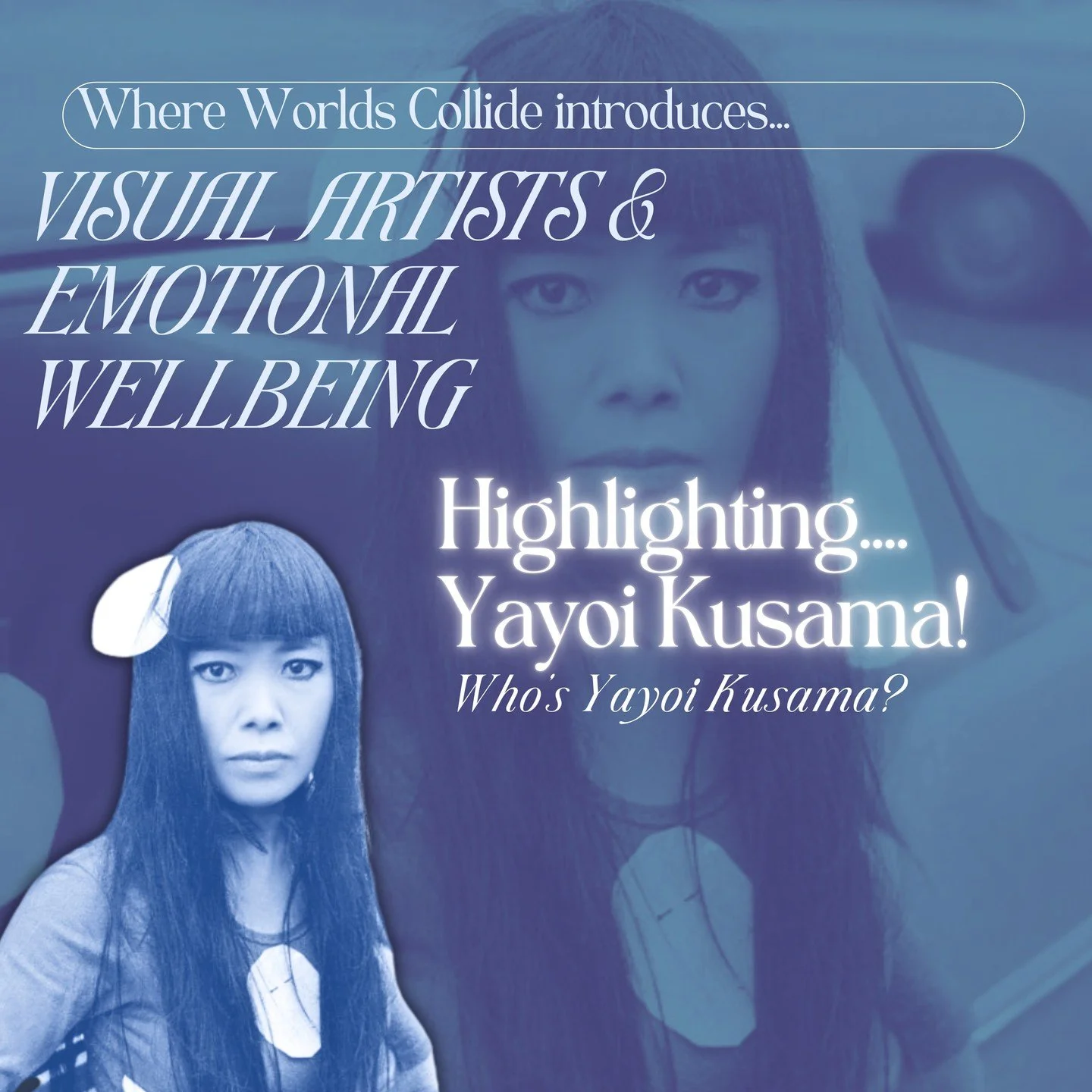 Introducing our first topic series---Visual Artists &amp; Emotional Wellbeing! 

We first begin with the life journey experienced by Ms. Yayoi Kusama, a contemporary artist commended for her polka dot expressionism in created artworks. 

--------
#ar