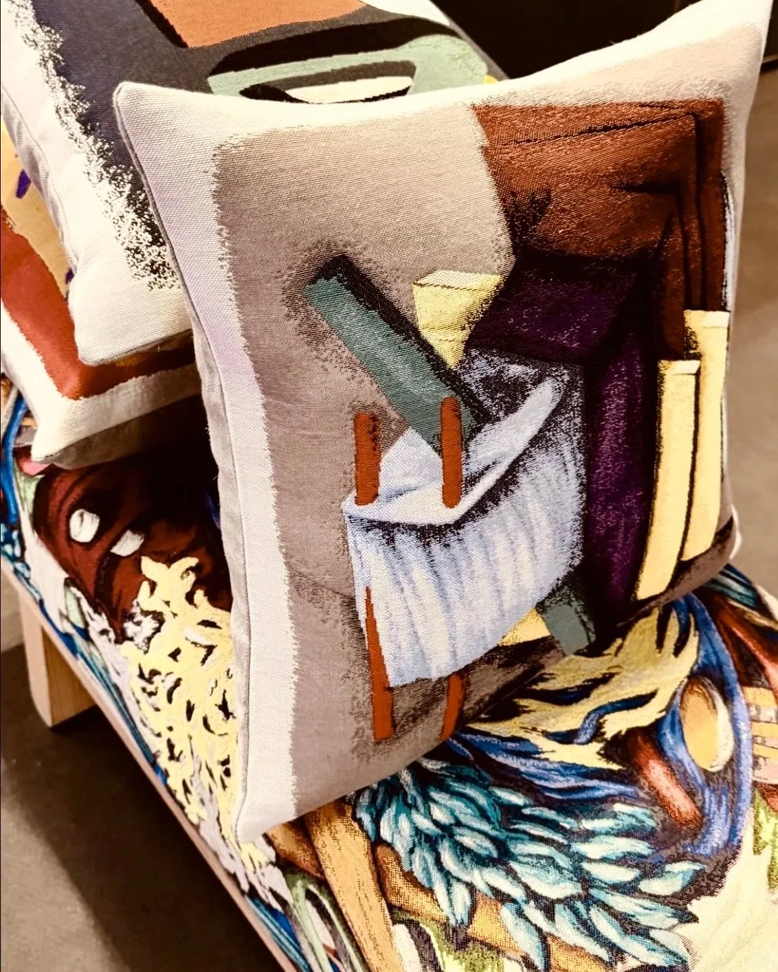 Ara Starck for Jules Pansu 'Camera Obscura' Cushion Made in France, available at Indice Studio Auckland