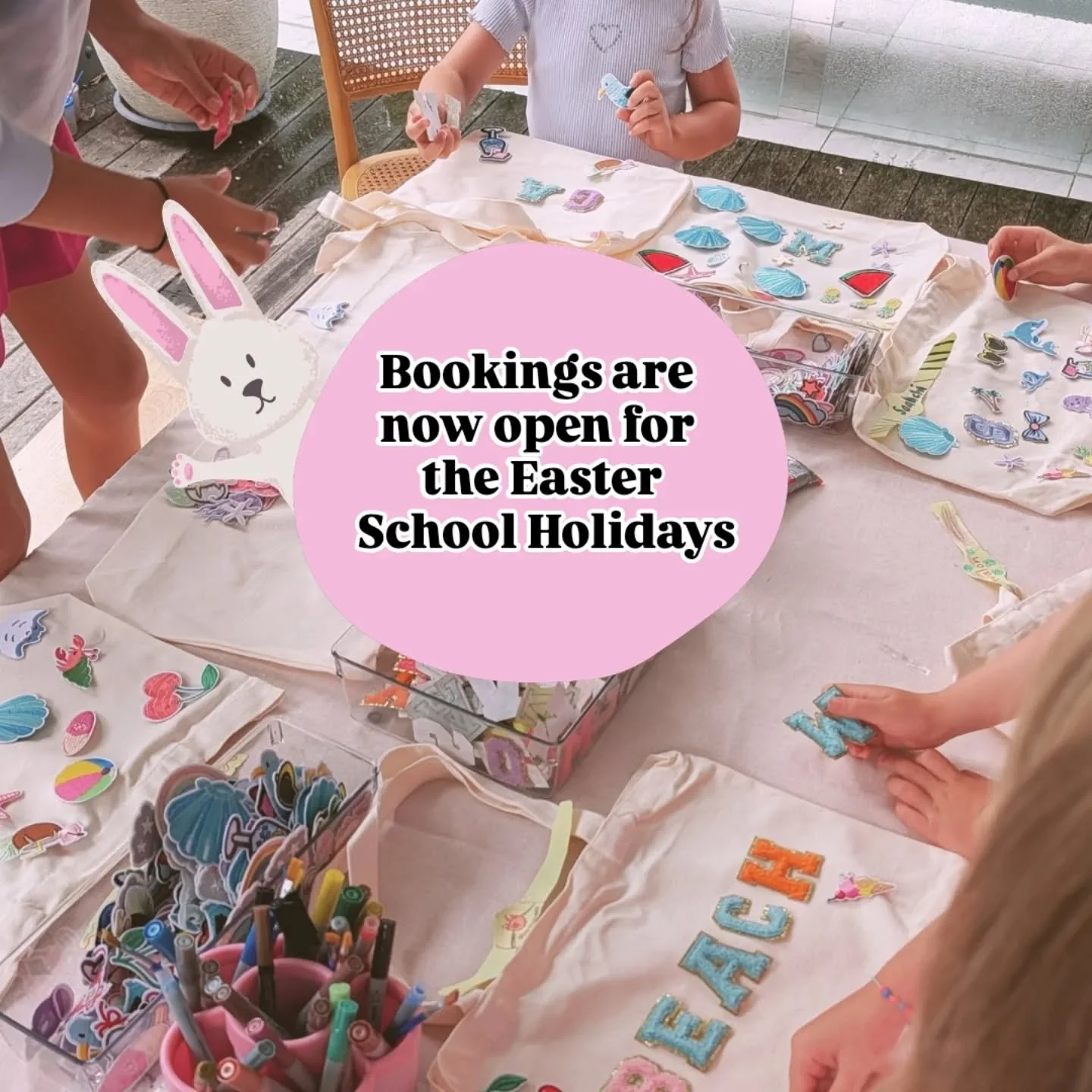 We're backkkkk! 🐰 Bookings are now open and live for the Easter school holiday workshops. 

Heads up - we are only running three days this holidays (8th-10th April) which means limited spaces and a very high chance of sell outs.

Visit the link in b