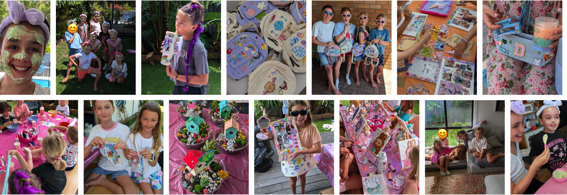 children at a craft social party