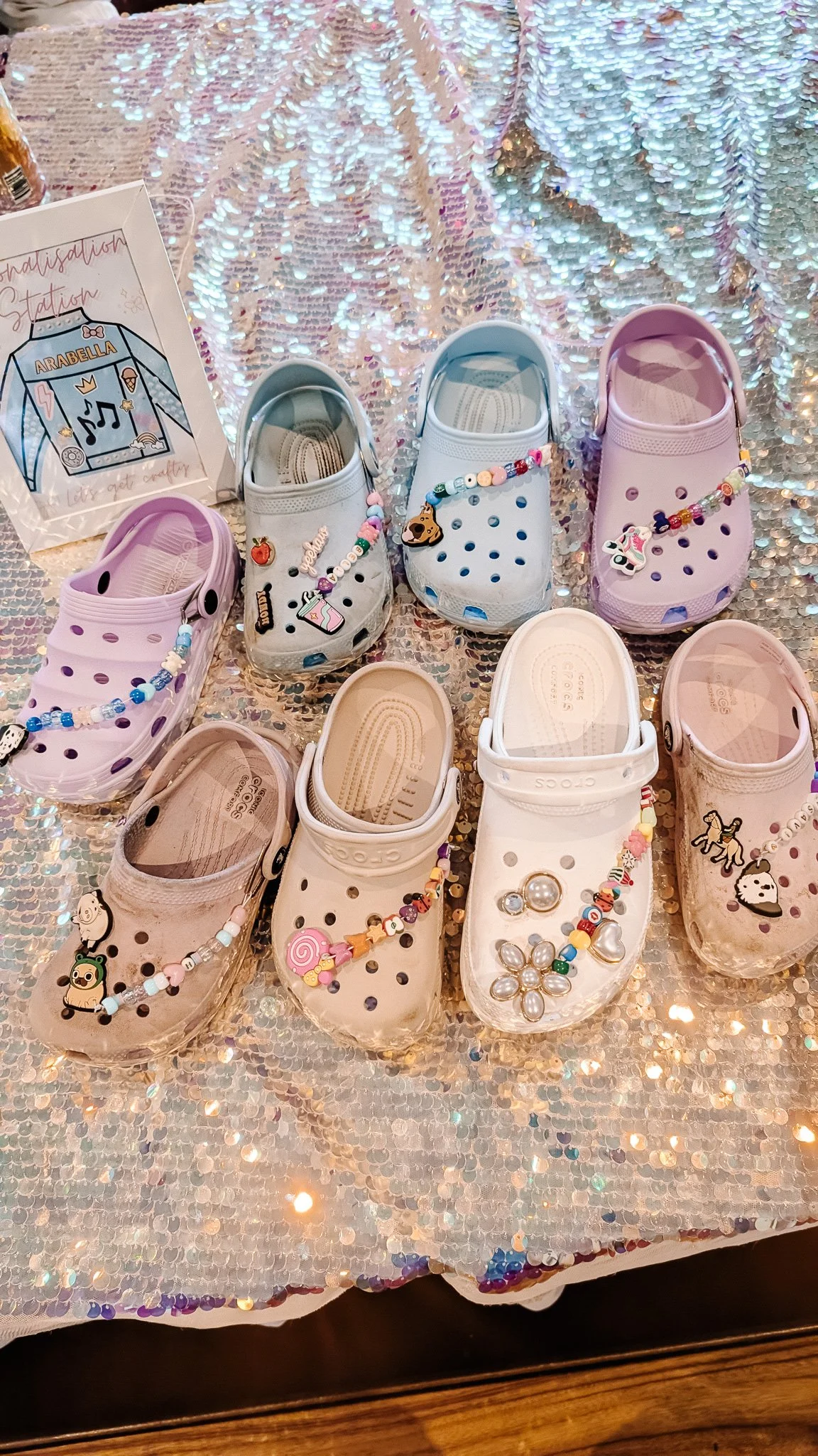 craft social croc charms and beading