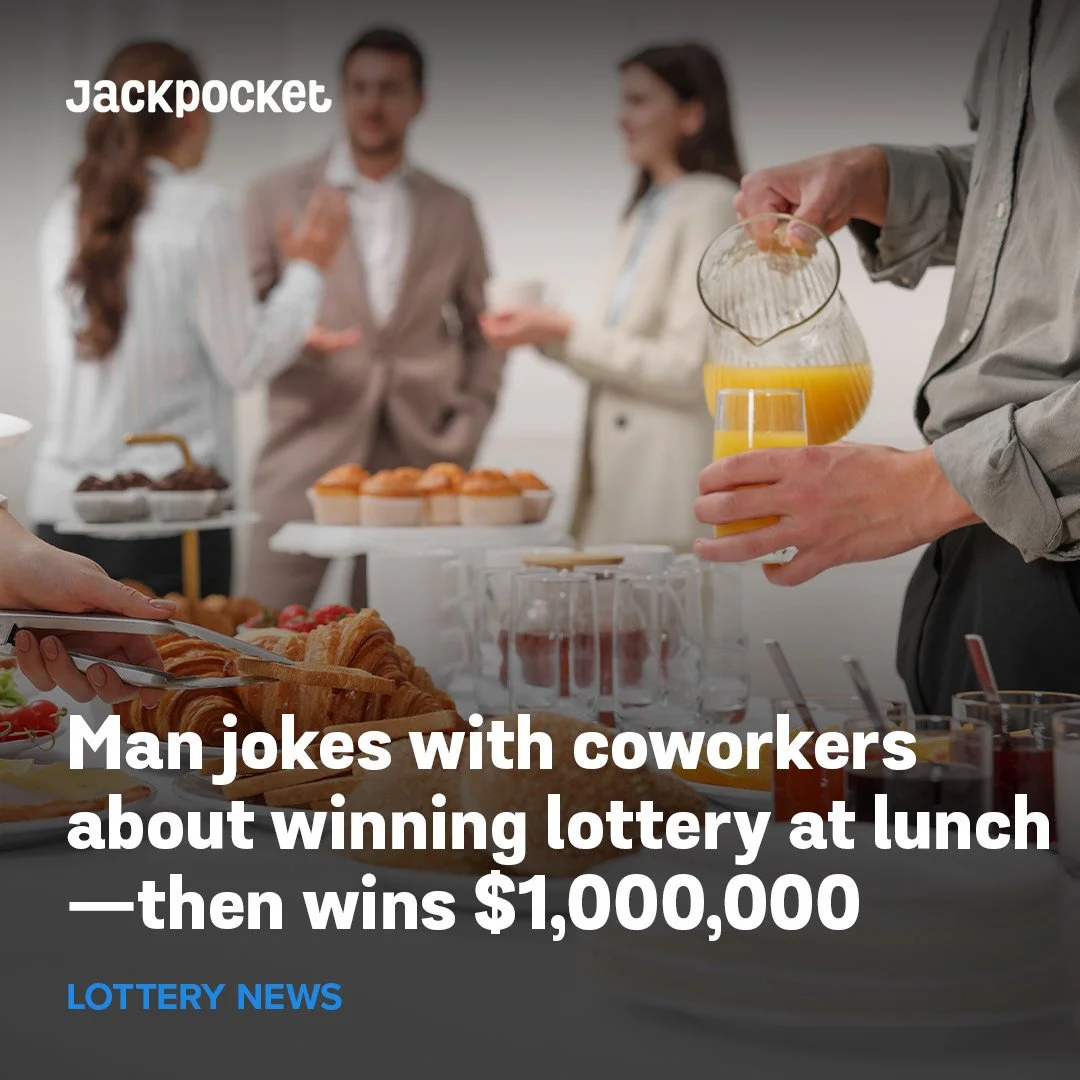 A man from Roanoke, Virginia, who was casually joking with his coworkers about winning the lottery while they were out for lunch, ended up purchasing four lottery tickets. To his amazement, he won big.

George H., who was taking part in the Virginia 