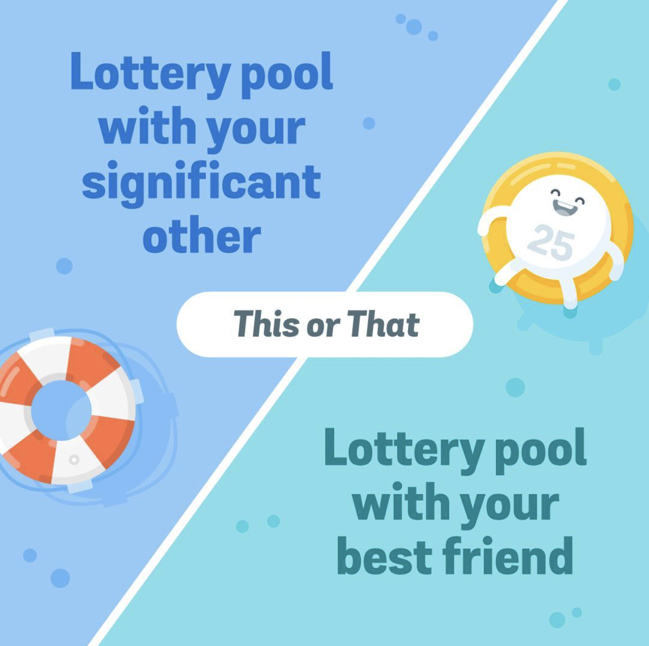 Promoting a lottery pool product