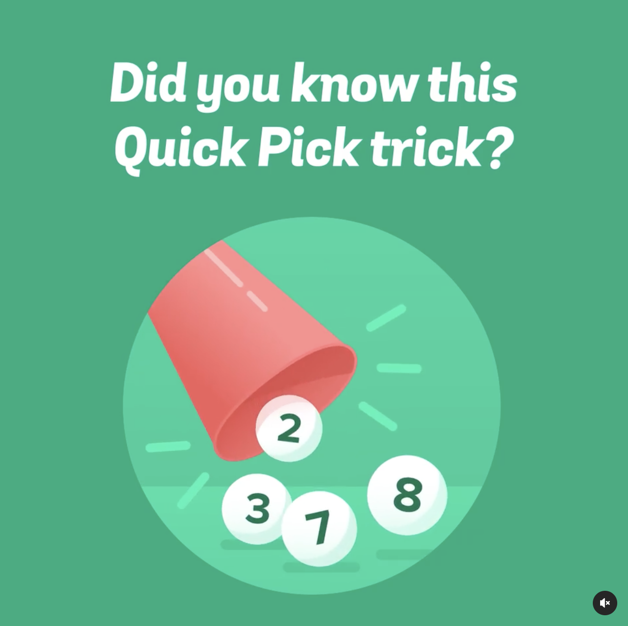 Promting a fun tip for a Quick Pick feature