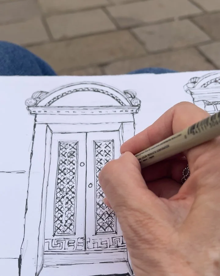 Day 1, creating texture and darks with ink pen and coffee. ✍️☕️