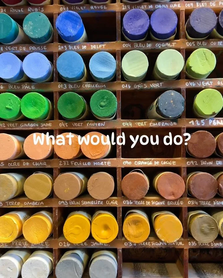 A trip to Sennelier in Paris &mdash; absolute heaven for artists. 🎨 I was tempted by everything&hellip; the colours were incredible! I managed to resist (mostly) and came home with a beautiful set of Sennelier oil pastels. Part of my plan to try new