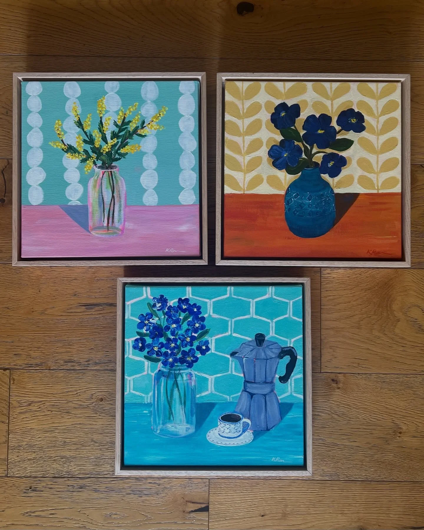 💙A small collection of three.🩵

Paintings about colour, comfort, and those everyday moments that feel grounding.

I&rsquo;ll be releasing them on my website on Monday. More details soon.