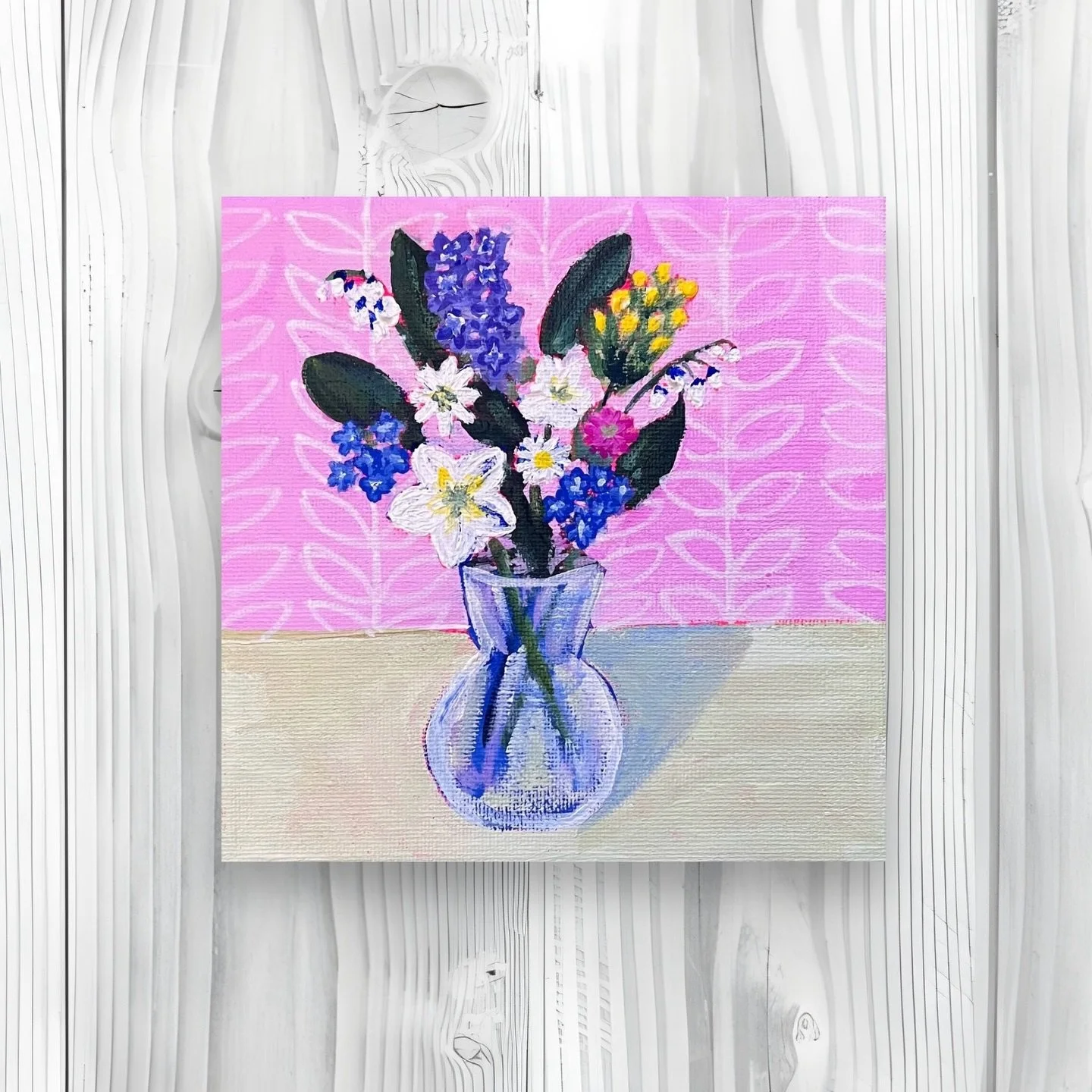 💙 I&rsquo;m excited to share the first of a small collection of wildflower artworks painted on canvas while I travel. I&rsquo;m going to have to get a bigger suitcase to bring everything back to Australia! This one is Estonia 🇪🇪 
I have been so in