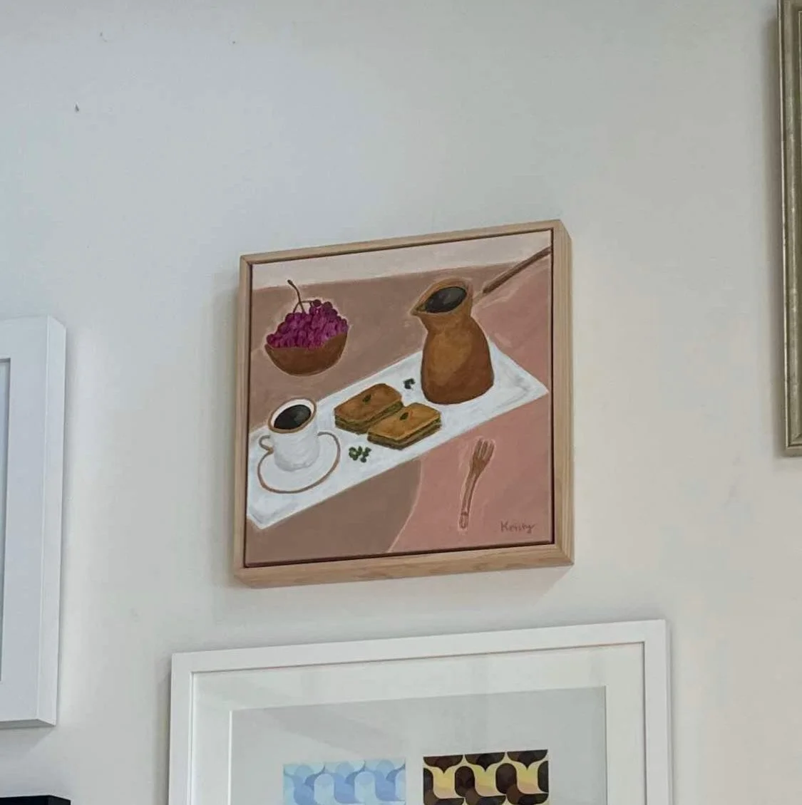 Custom baklava with middle eastern coffee 'mother's memories' commission