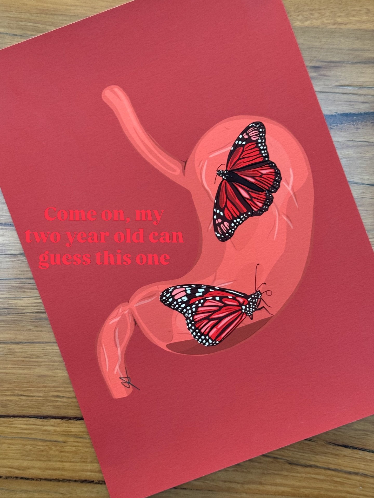 Can you guess the name? My two year old can! 🦋

Any different day, I have a different favourite piece. Today, it&rsquo;s this one! I created this piece as a part of my exhibition &lsquo;Not So Grey Anatomy&rsquo;, for my &lsquo;Pun Intended&rsquo; w