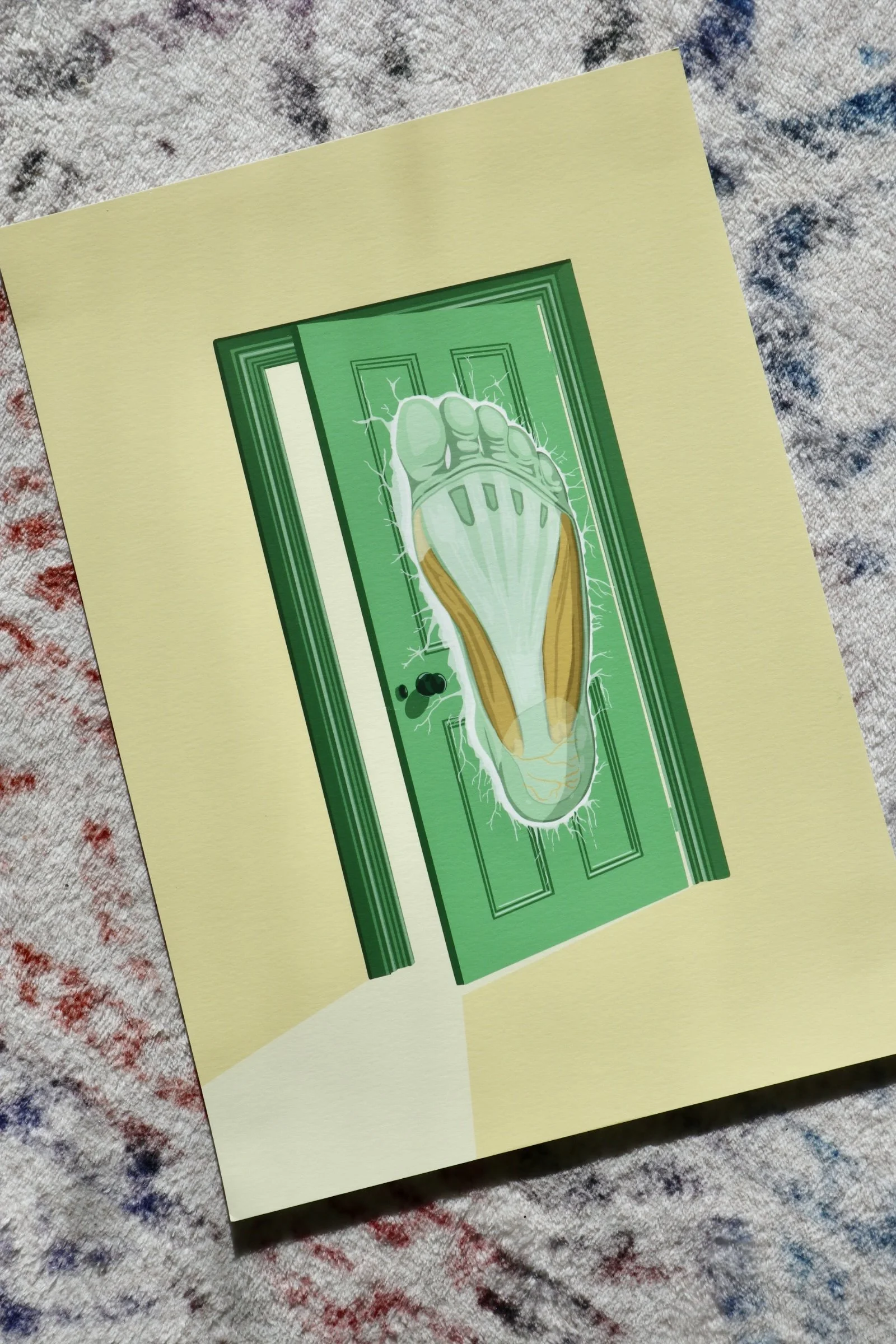 One of a kind Print | Foot in the door | A4