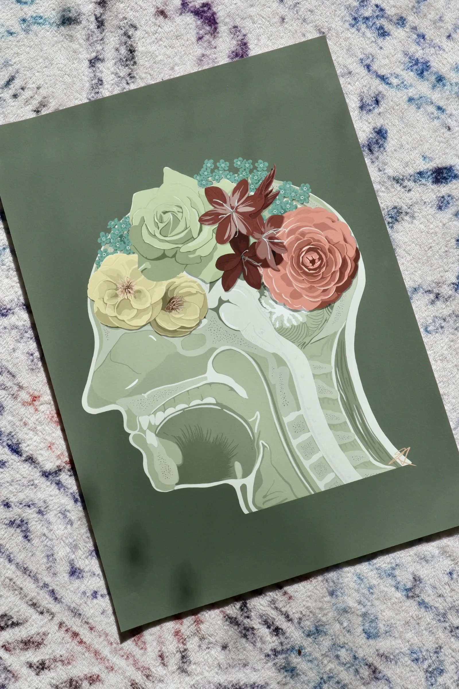 One of a kind Print | Beautiful Mind David | A3