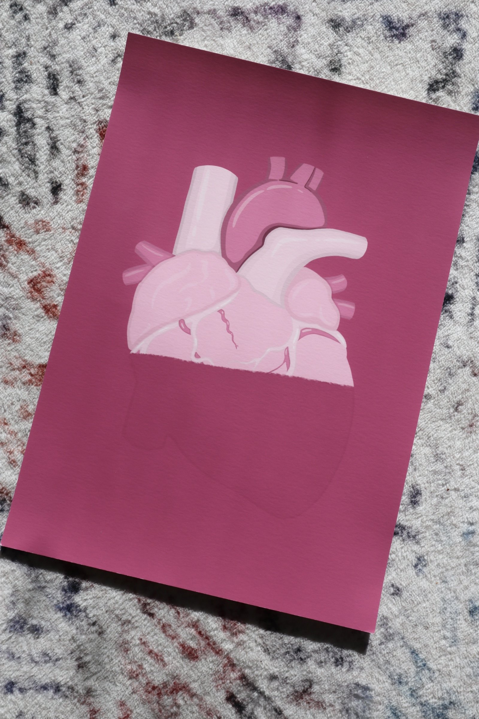 One of a kind Print | Half Hearted | A4