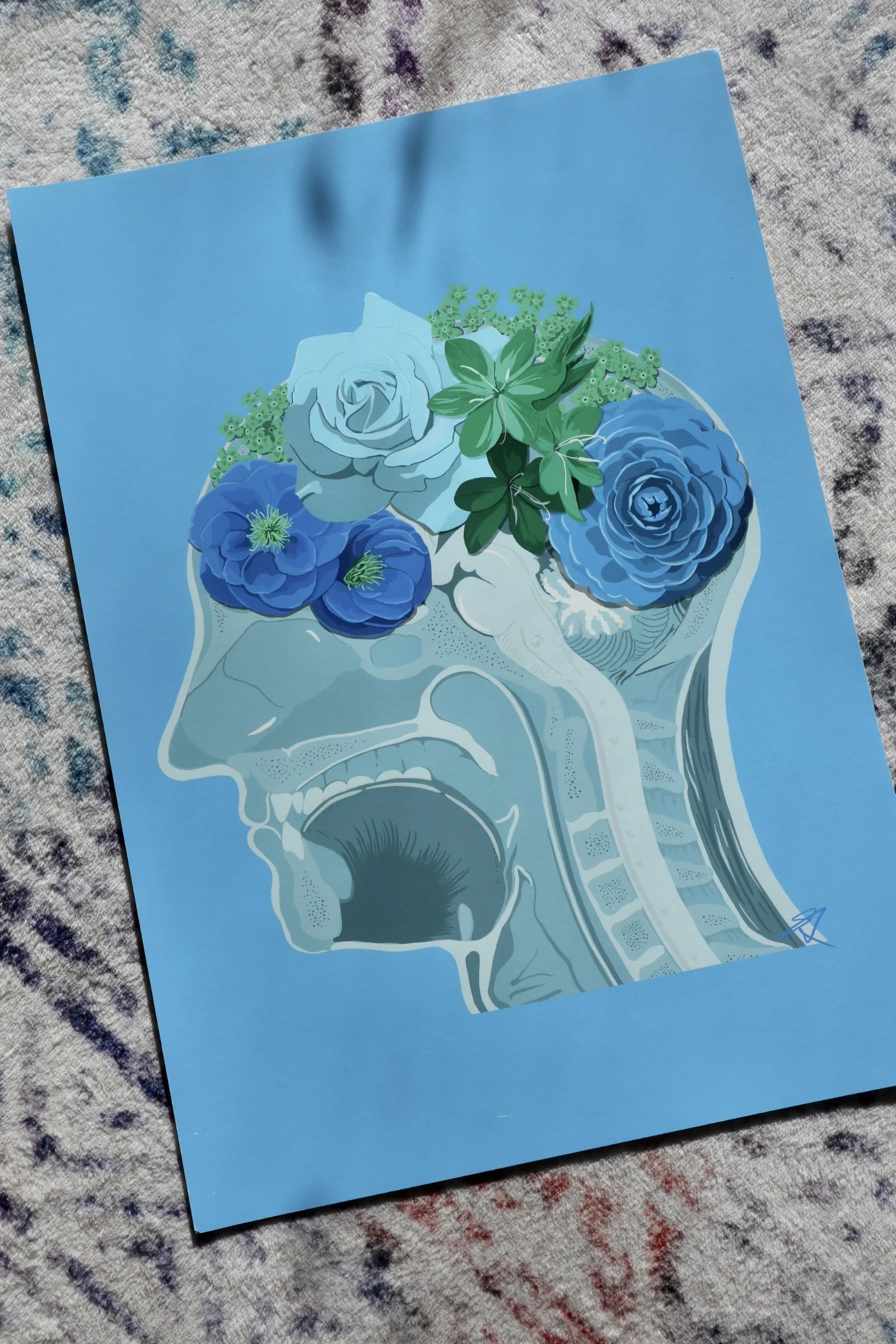 One of a kind Print | Beautiful Mind Mar | A3