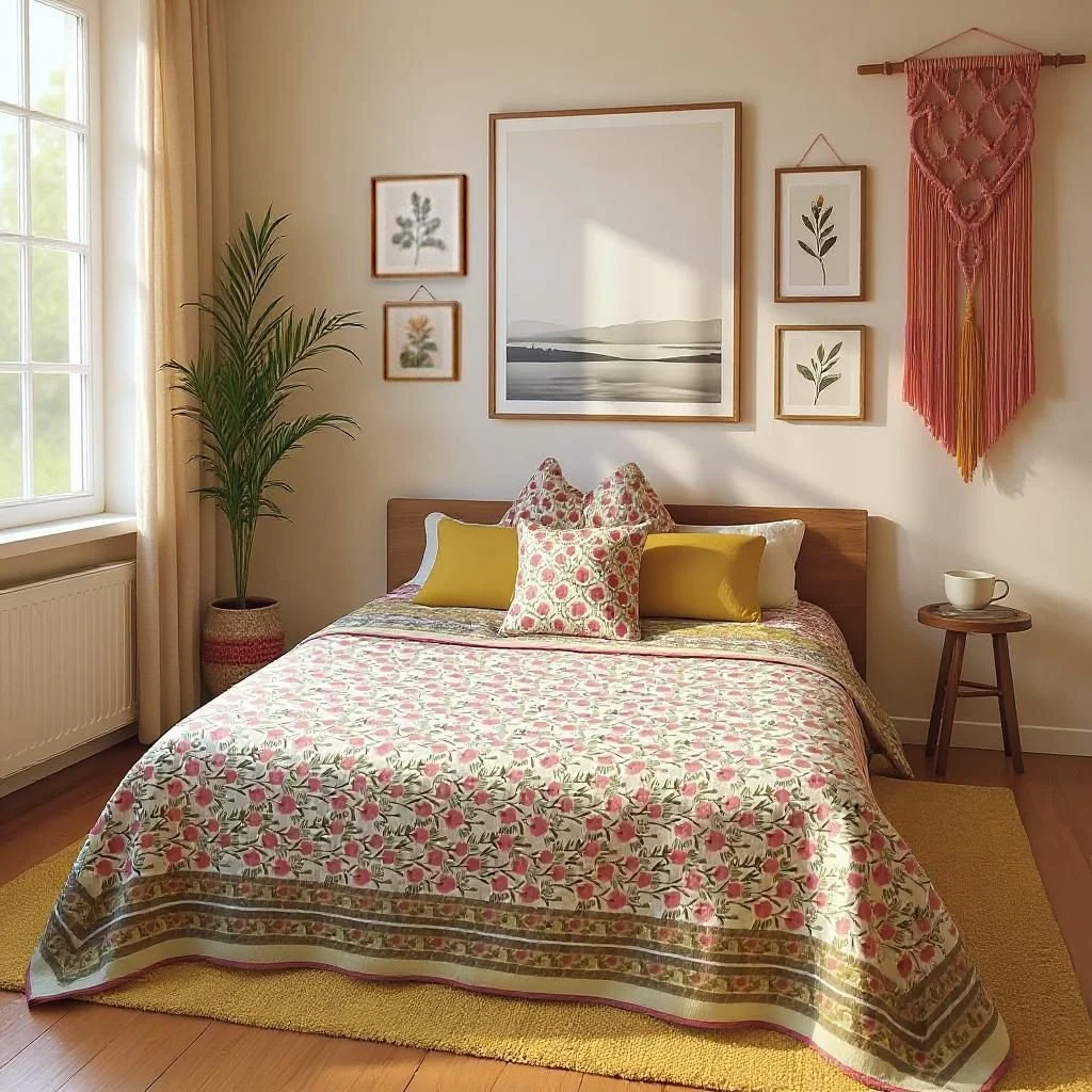 Pink Blossom Quilt (Imperfect) - Handmaids Global Collection
