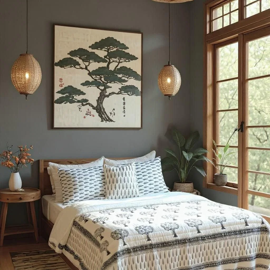 Fir Tree Grey Quilt - Handmaids Global Collection