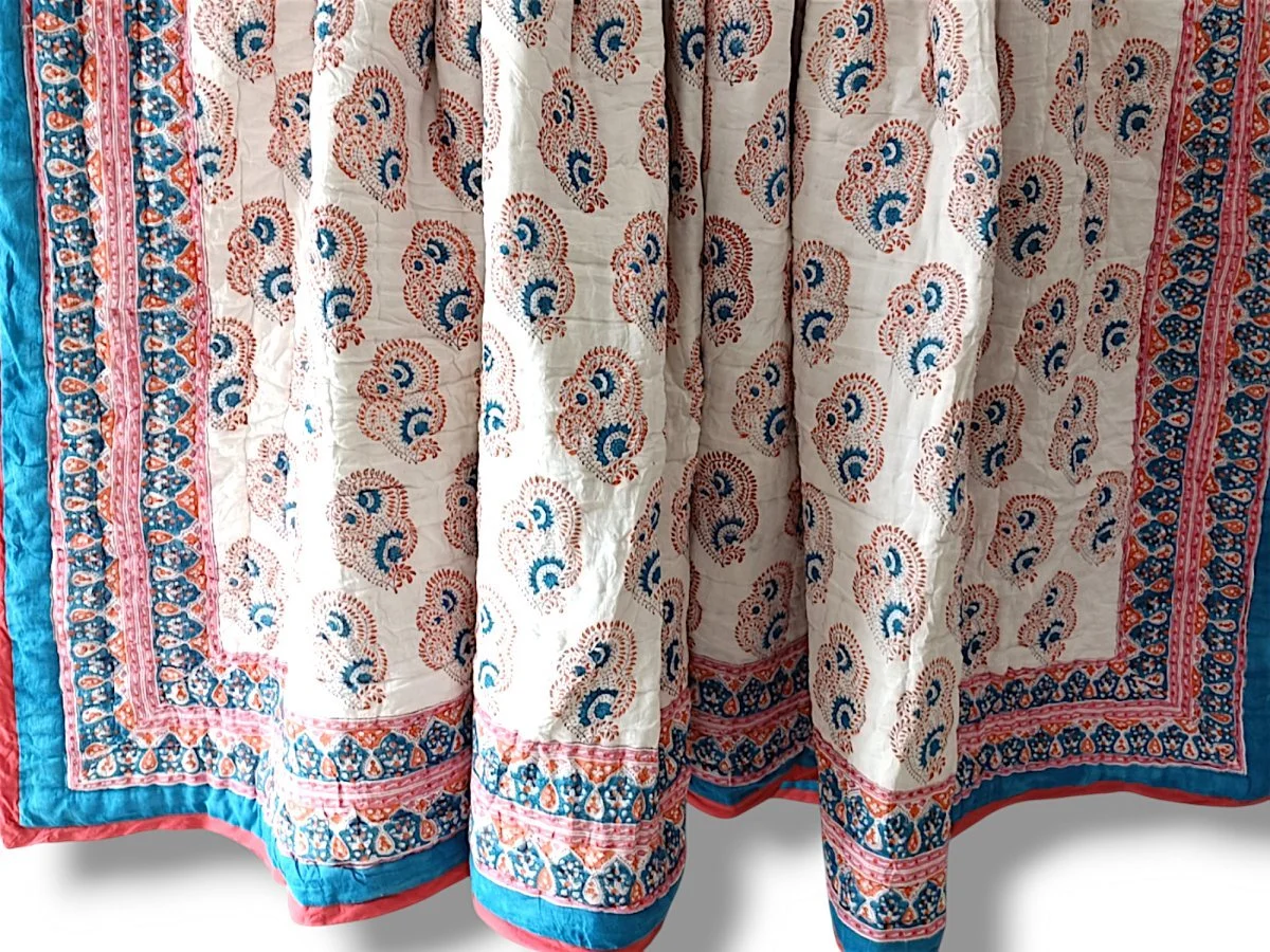 Orange Sun Piping Quilt - Handmaids Global Collection