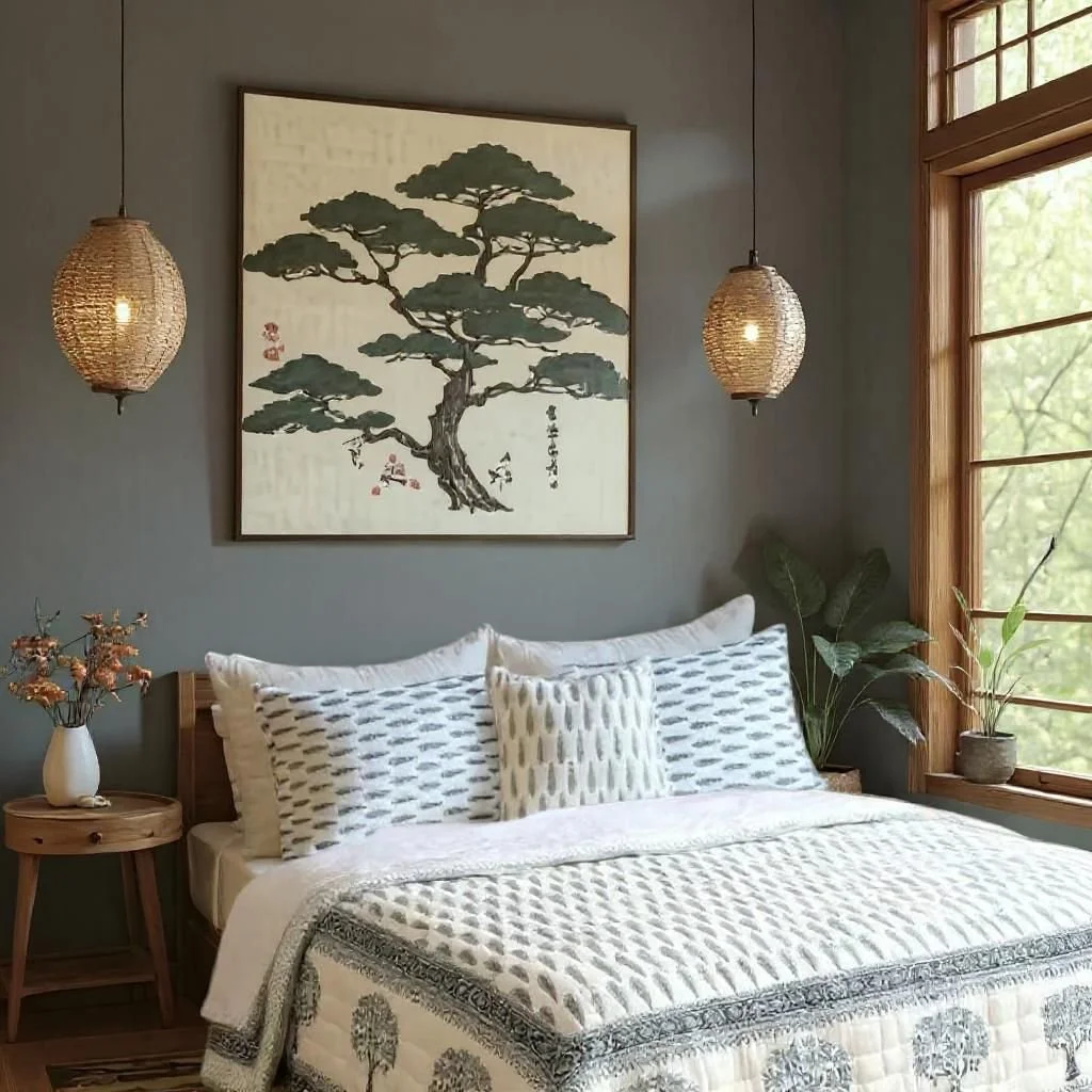 Fir Tree Grey Quilt - Handmaids Global Collection