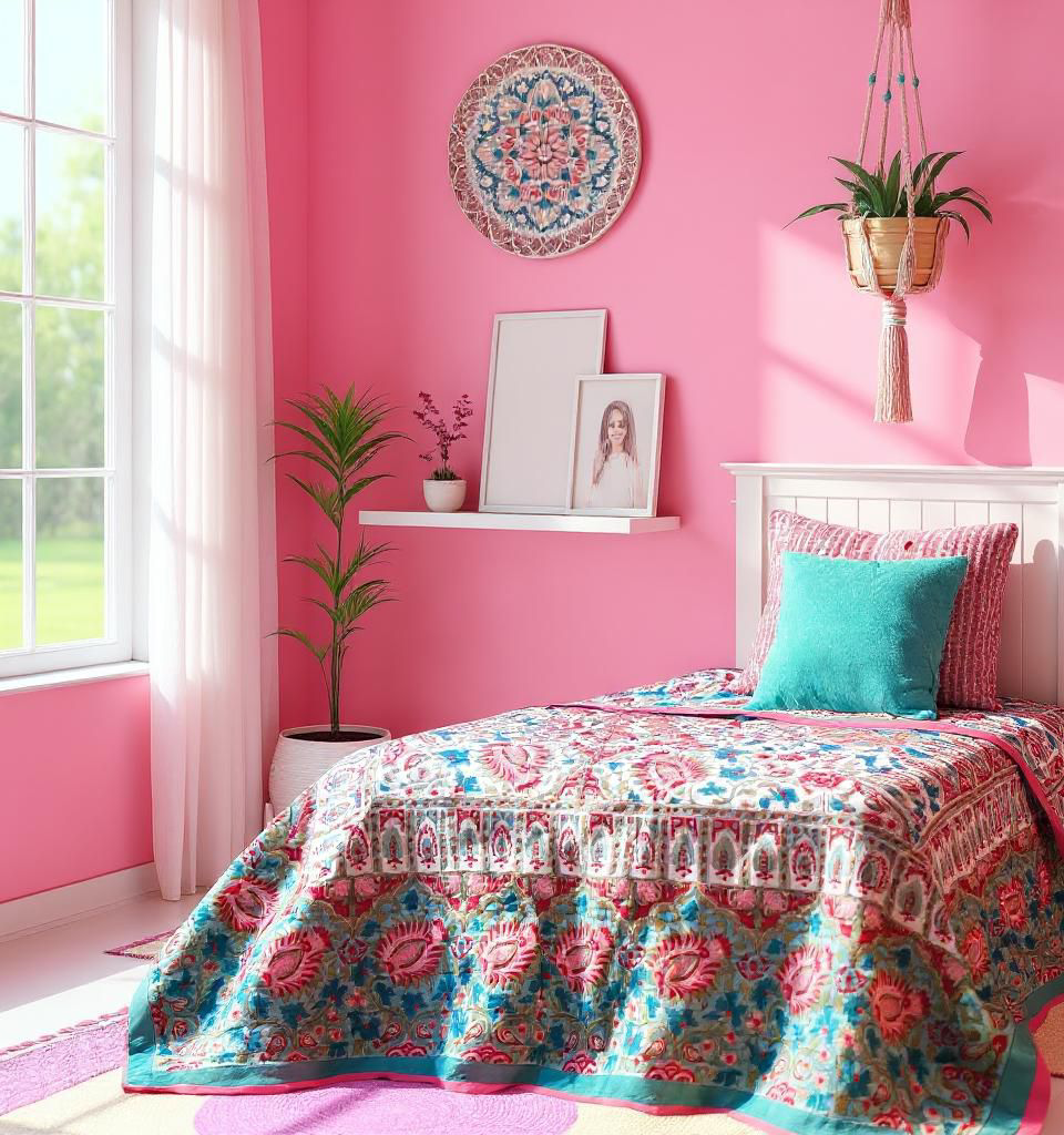 Paradise Bird Jade Quilt - Handmaids Global Collection