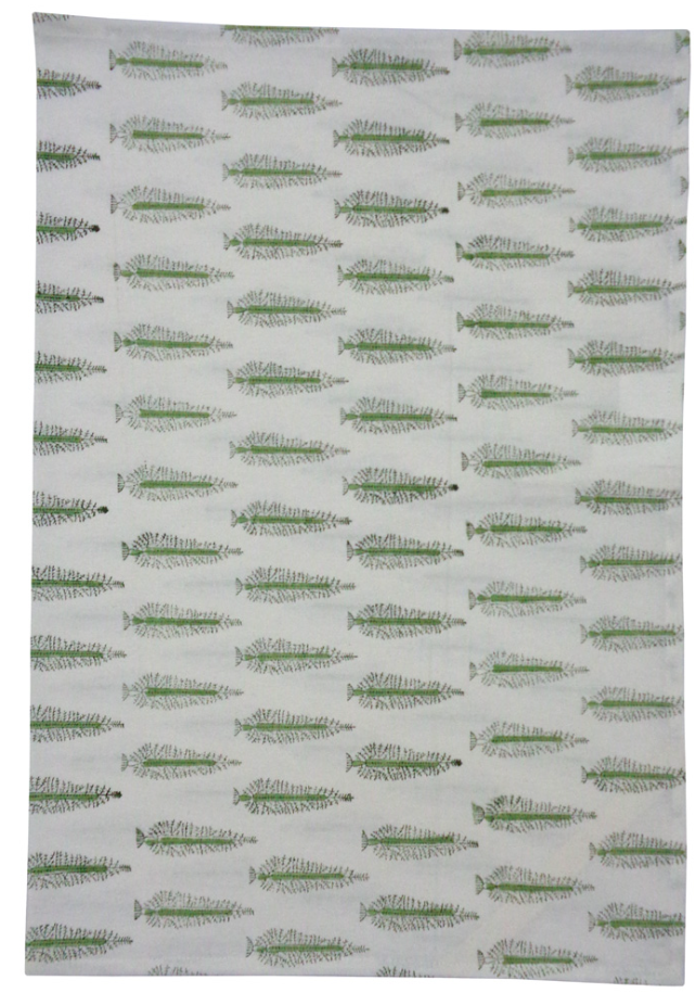 Fir Tree Green Tea Towel