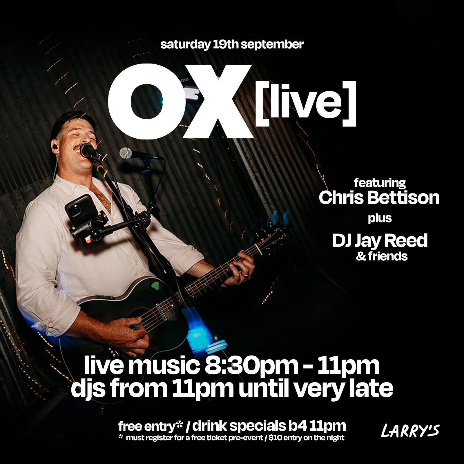 OX [live] ft. Chris Bettison + Jay Reed &amp; friends
