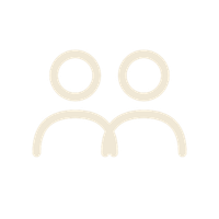 Icon of two stylized human figures side by side