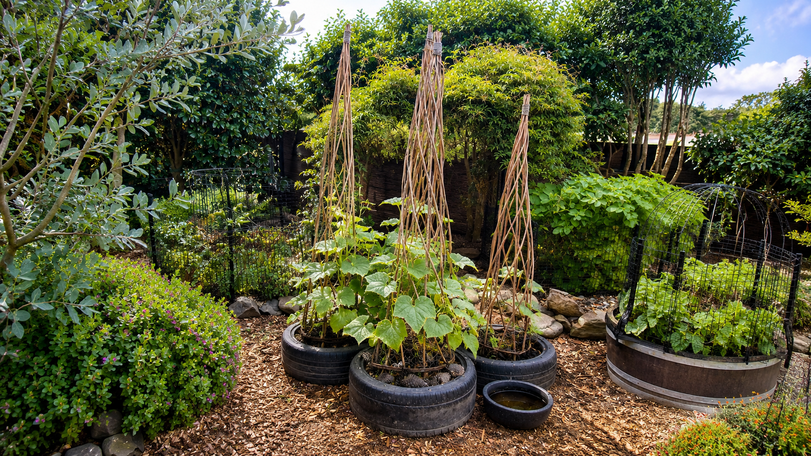 Seasonal vegetable beds at Seed to Sea