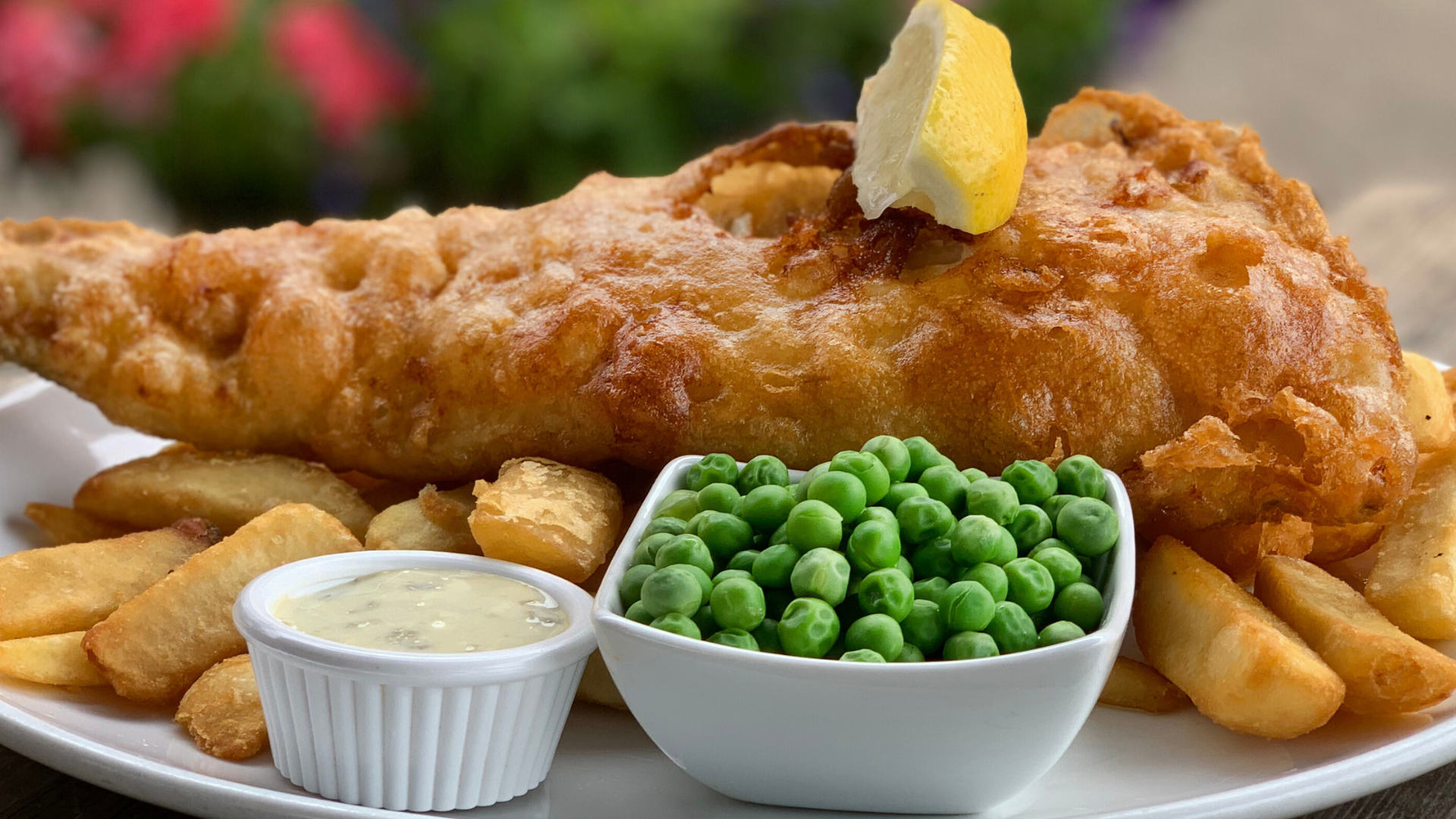 Traditional Fish and Chips with Homemade Tartare Sauce