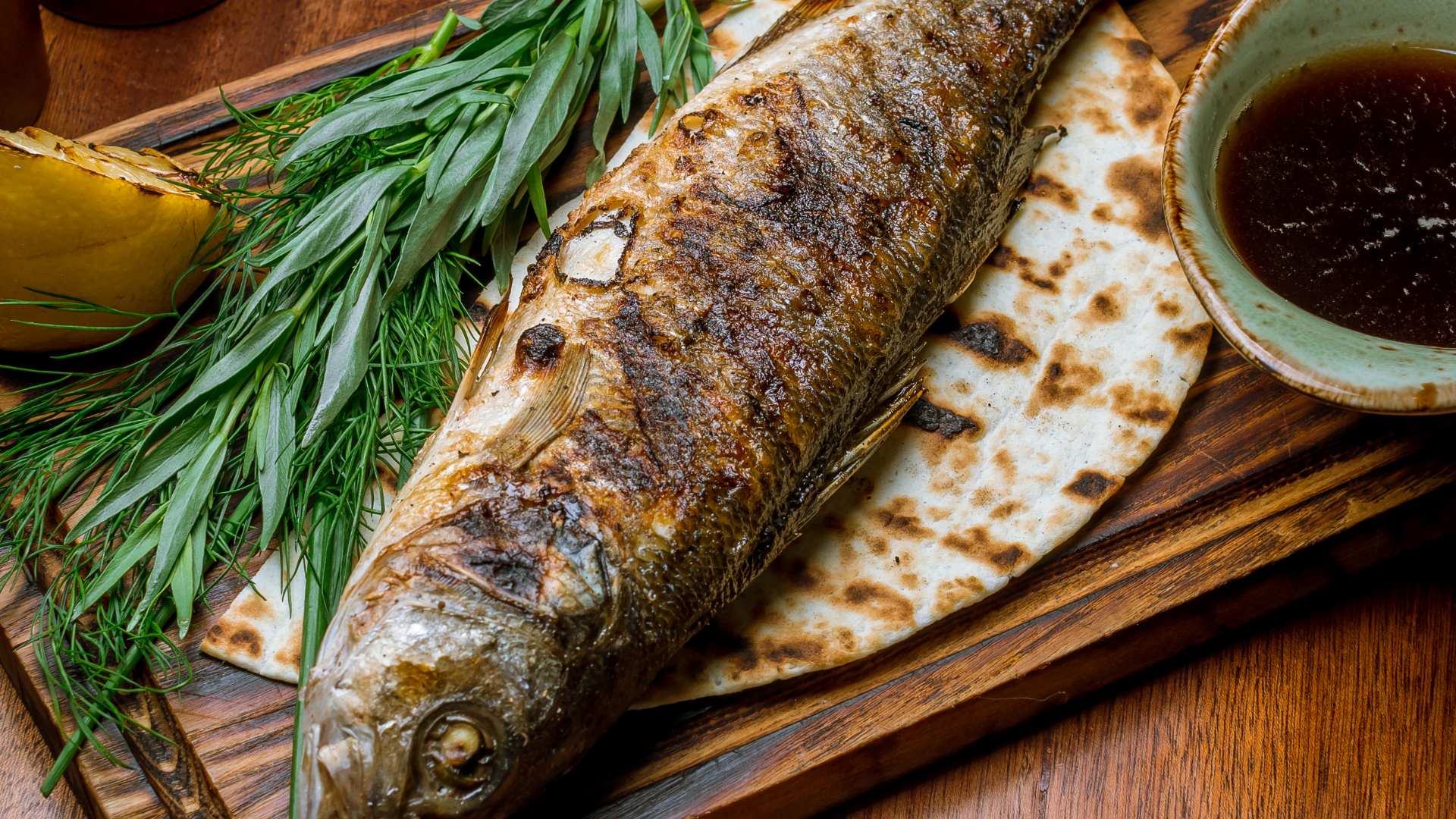 Pan-fried Sea Bass in Harissa Butter