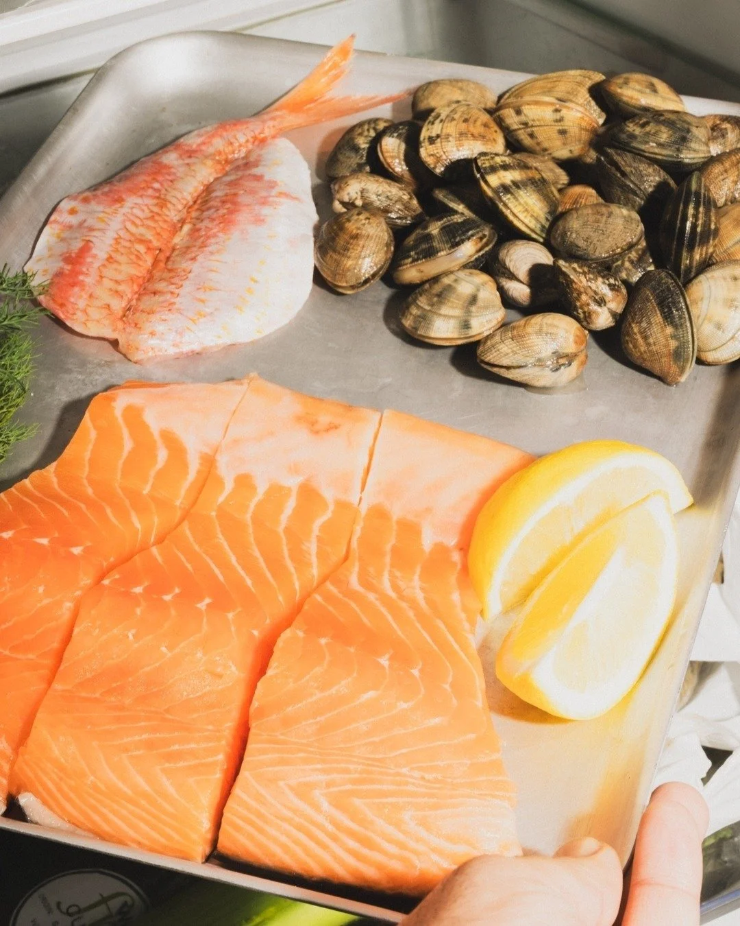 ✨ Fresh Seafood Feast by @itsara_huntley ✨

Feast your eyes on this vibrant display of premium wild salmon, succulent clams, and fresh red mullet &mdash; straight from the ocean to your plate. These high-quality seafood favourites are perfect for sea