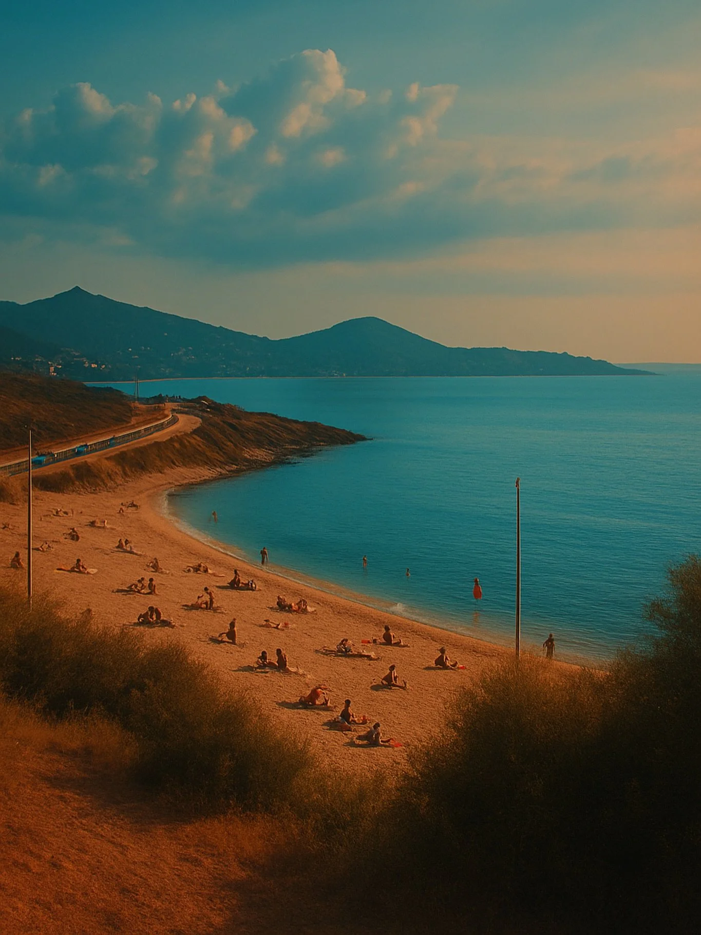 La mer étend ses bras,
le vent glisse entre les vagues.
Chaque reflet d’or
est un éclat de temps,
un instant suspendu
avant que tout ne s’efface.
#OceanView #SeaScape #GoldenHour #OceanLovers #BeachVibes #MediterraneanSea