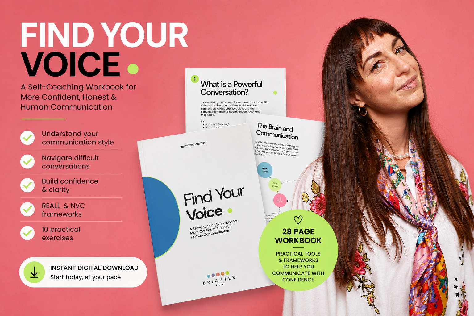 Find Your Voice: A Self-Coaching Workbook for More Confident, Honest & Human Communication
