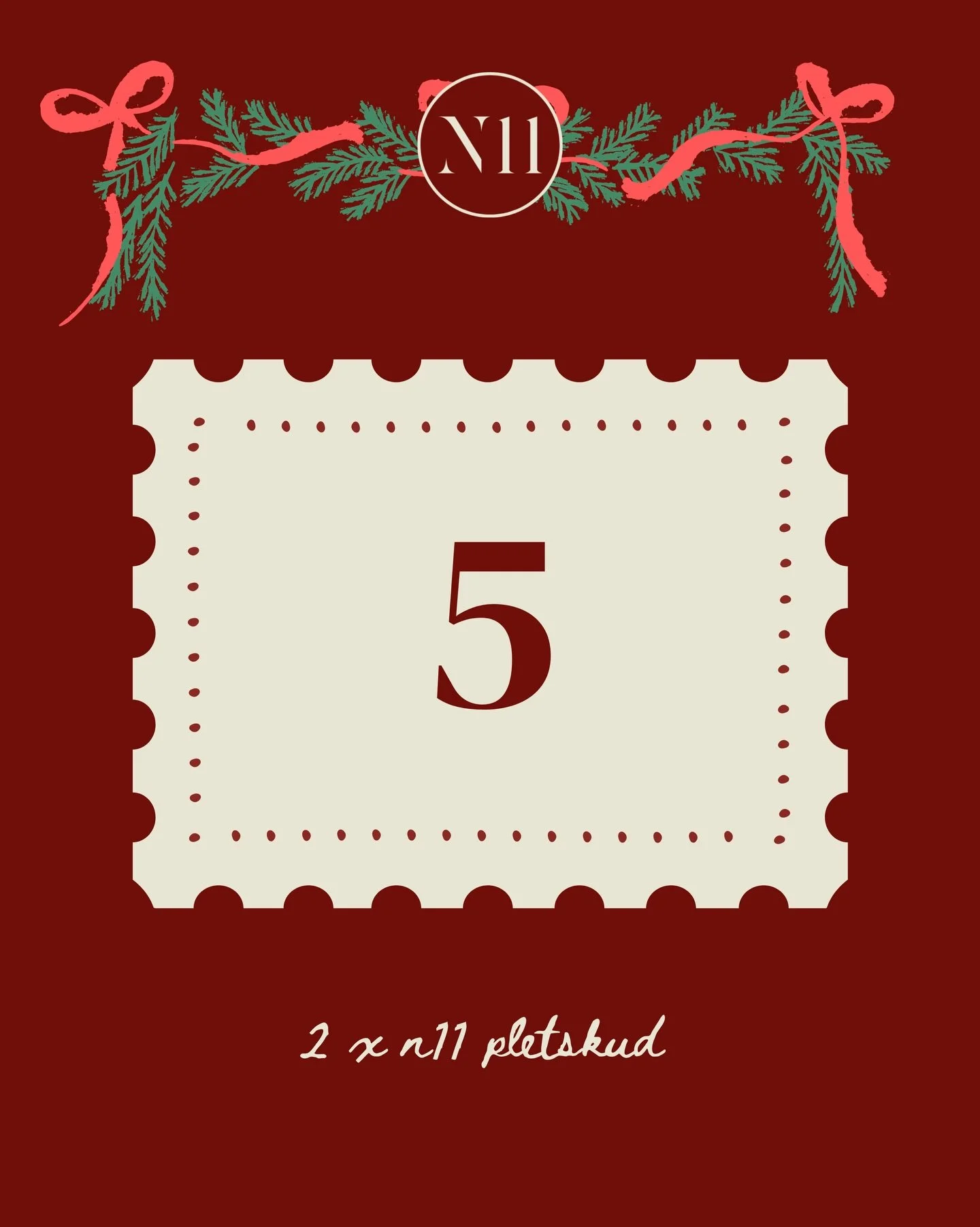 NYTORV 11&rsquo;s JULEKALENDER 2025 🥨

Bag dagens l&aring;ge gemmer der sig 2 x N11 pletskud 🍴

S&aring;dan deltager du:
- Like dagens opslag
-Skriv i kommentarfeltet, hvem du vil dele pr&aelig;mien med

Konkurrencen k&oslash;rer b&aring;de p&aring