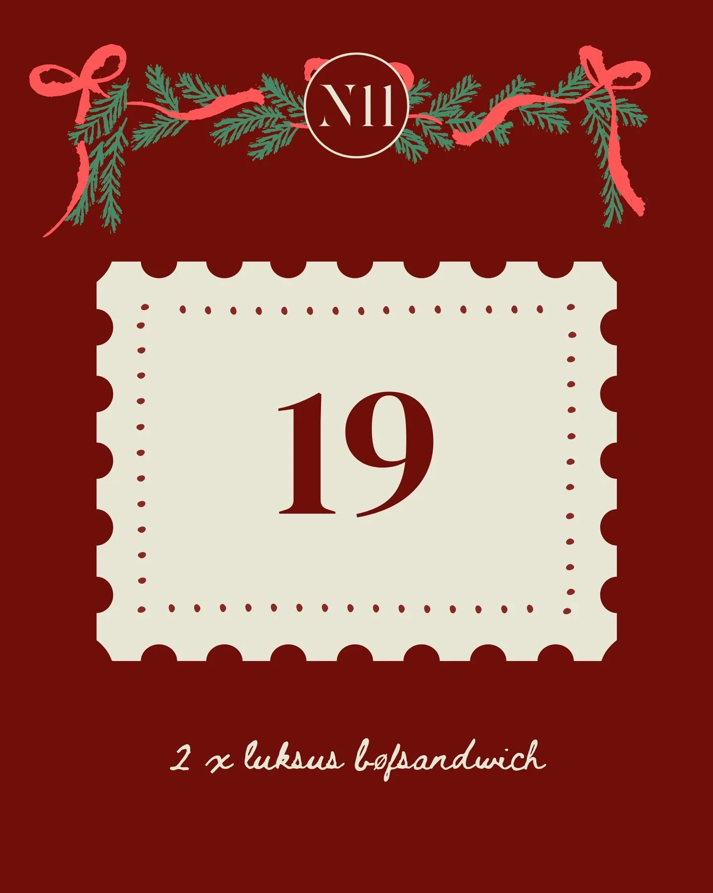 NYTORV 11&rsquo;s JULEKALENDER 2025 🥨

Vi har lavet en lille fejl i systemet, s&aring; i dag kommer der hele to julekalender l&aring;ger ud 😅 Bag dagens l&aring;ge gemmer der sig 2 x Nytorv luksus b&oslash;fsandwich!

S&aring;dan deltager du:
- Lik