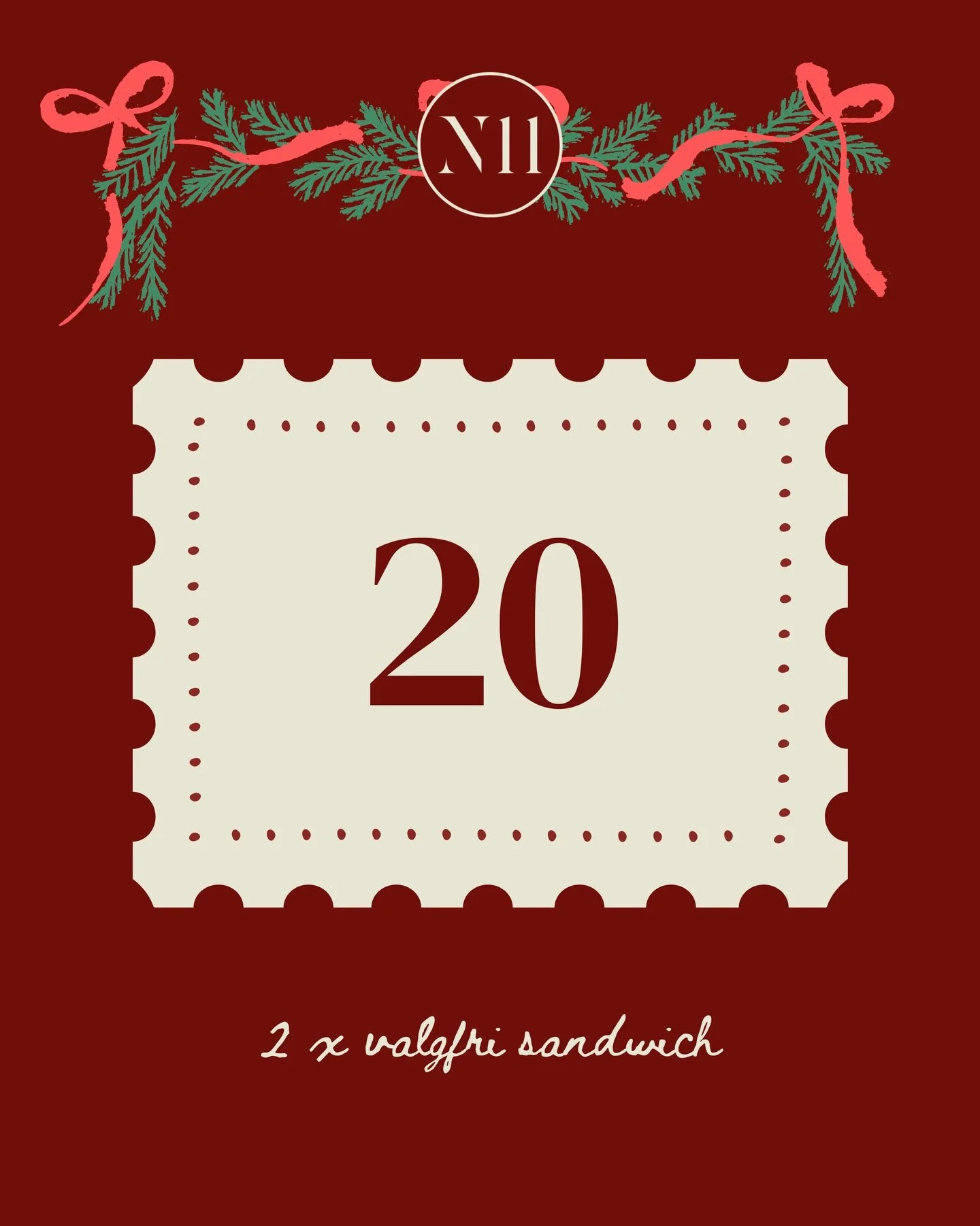 NYTORV 11&rsquo;s JULEKALENDER 2025 🥨

Bag dagens l&aring;ge gemmer der sig 2 x valgfri frokost sandwich. V&aelig;lg bl.a. mellem vores Avocado, Meatball eller Clubsandwich 🥪

S&aring;dan deltager du:
- Like dagens opslag
-Skriv i kommentarfeltet, 