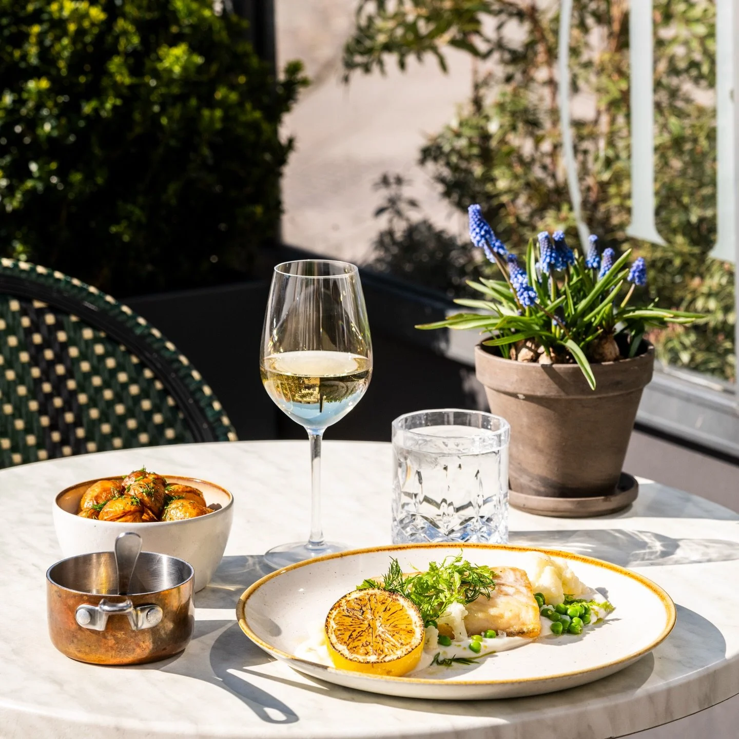 Ny ret p&aring; kortet - stegt torsk 🐟

Spr&oslash;dstegt torsk
Serveret med blomk&aring;lspur&eacute;, &aelig;rter, brunet sm&oslash;r, ristede hasseln&oslash;dder og stegte kartofler

En klassisk ret med masser af smag, perfekt b&aring;de til frok