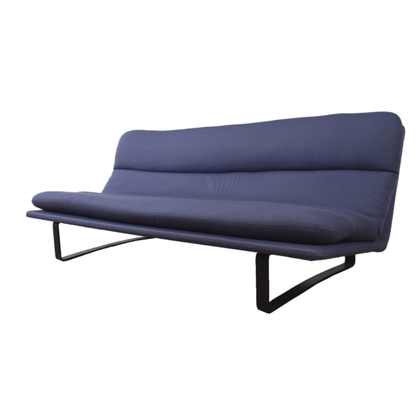 Model C683 Blue 3 seater sofa by Kho Liang Ie.png